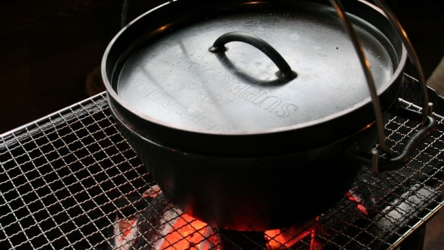 [บาร์บีคิวบนระเบียง] -คุณยังสามารถทำอาหารในเตาอบดัตช์♪-