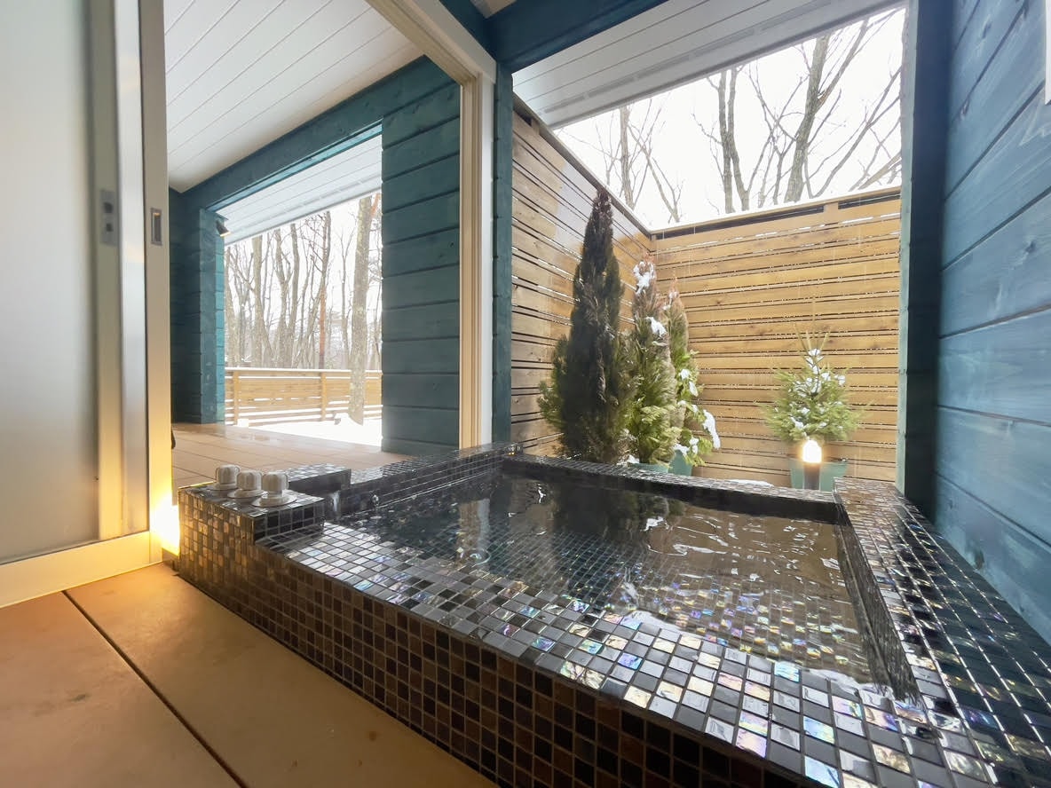 [Log Premium with sauna and open-air bath] Harmonia open-air bath