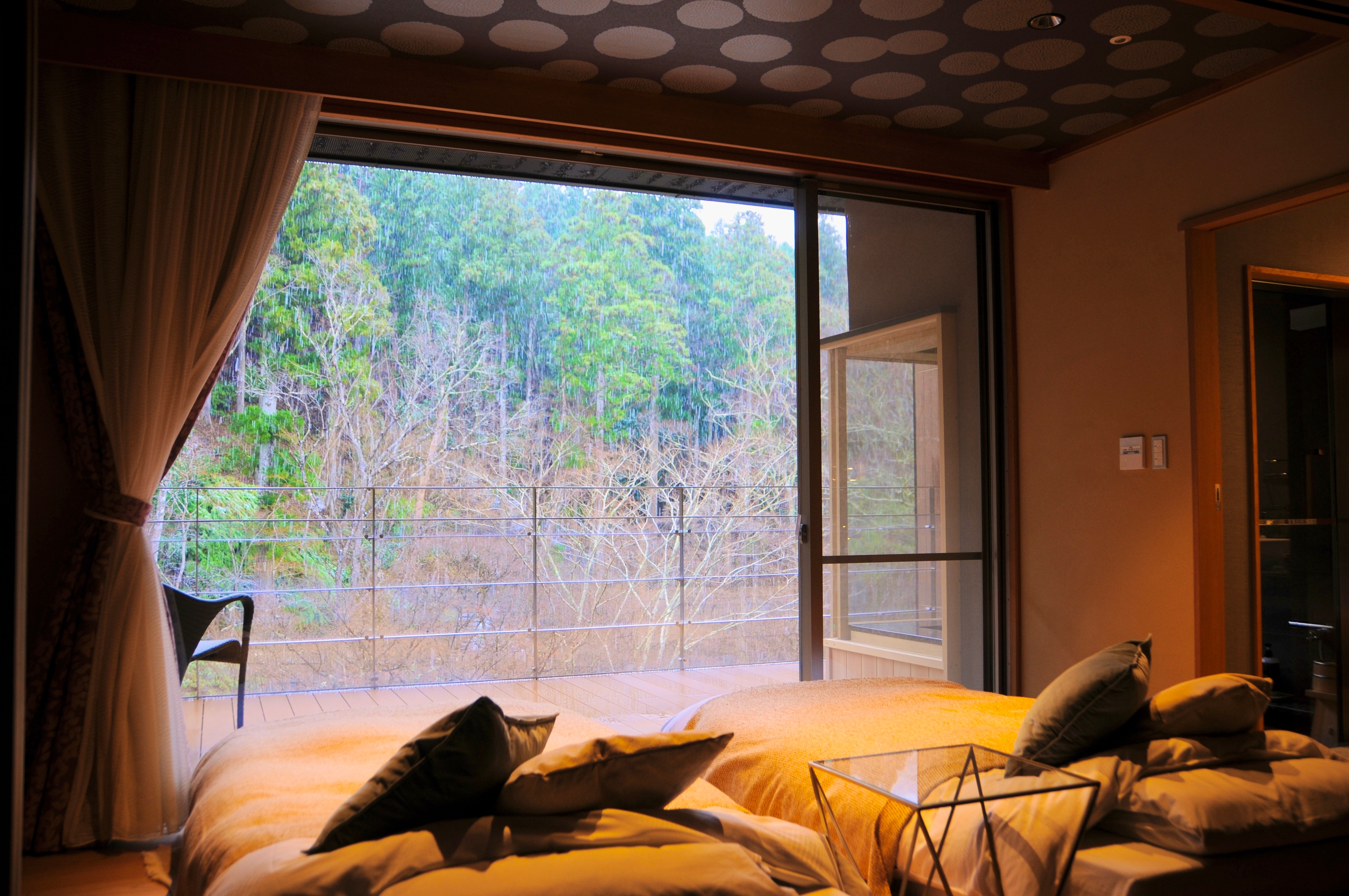 2022.1 January ☆ Celebration ☆ Upgraded room completed ♪ Semi-open-air hot spring & terrace + guest room with Japanese bed (image)