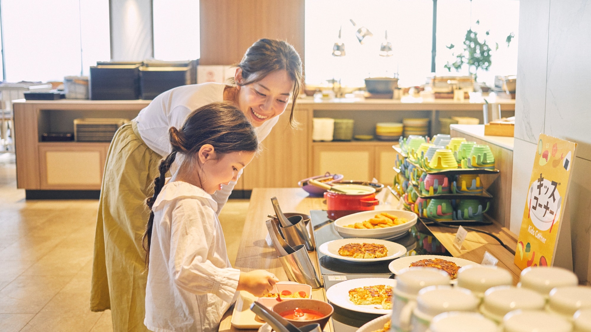 Restoran ini juga memiliki sudut anak-anak untuk anak-anak.