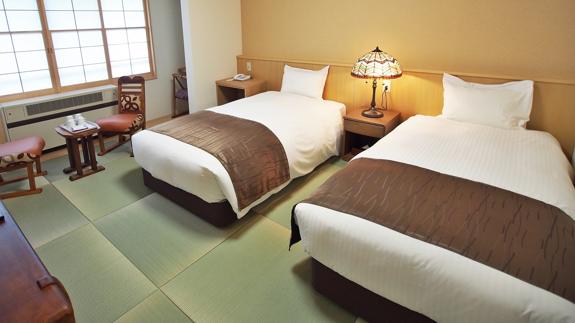 * [Ryokan Building No. 1 A example] Japanese-style room with bed-16 square meters <with washroom and washbasin>