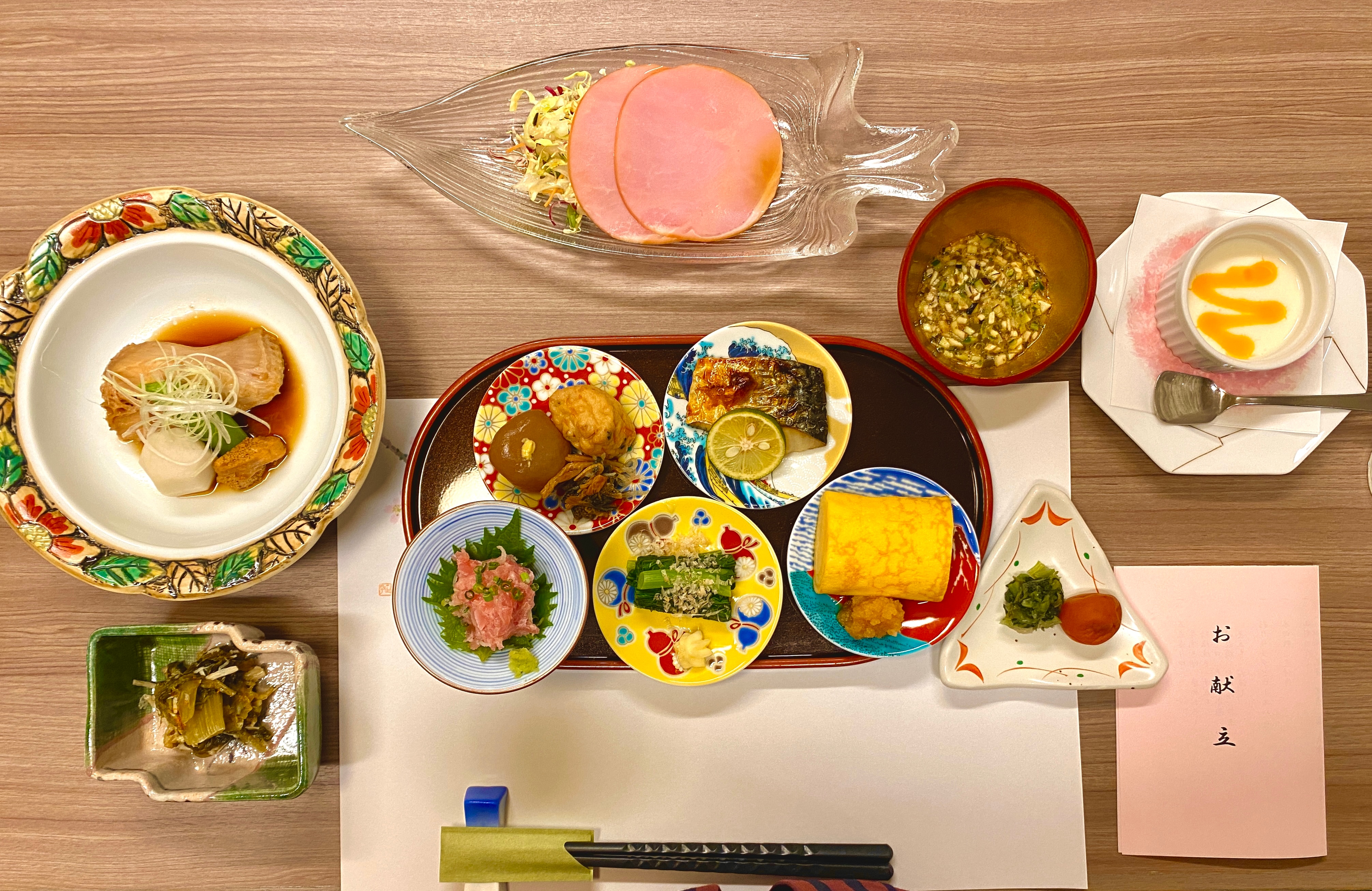 An example of Japanese breakfast
