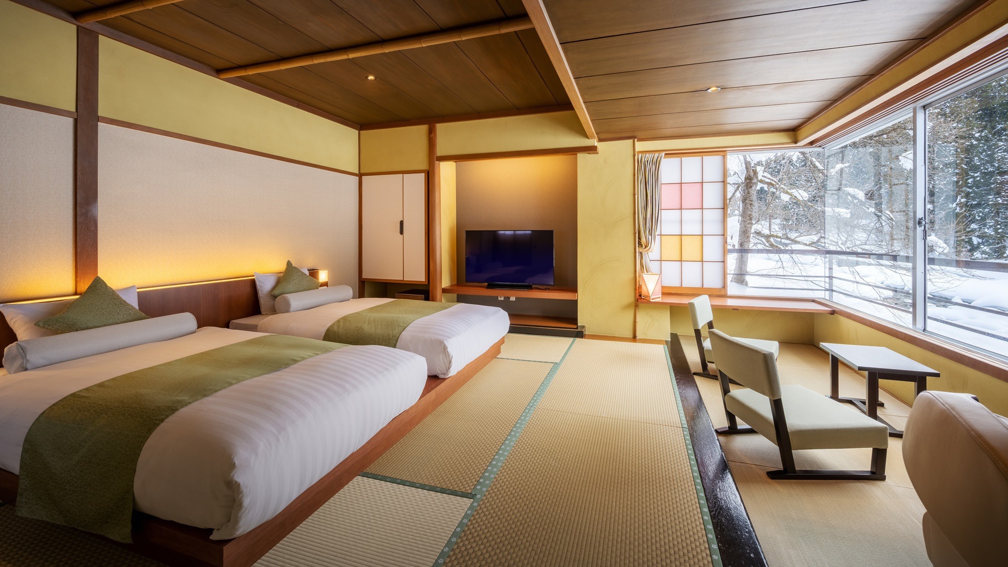 [Newly renovated in 2022] River view Japanese modern twin