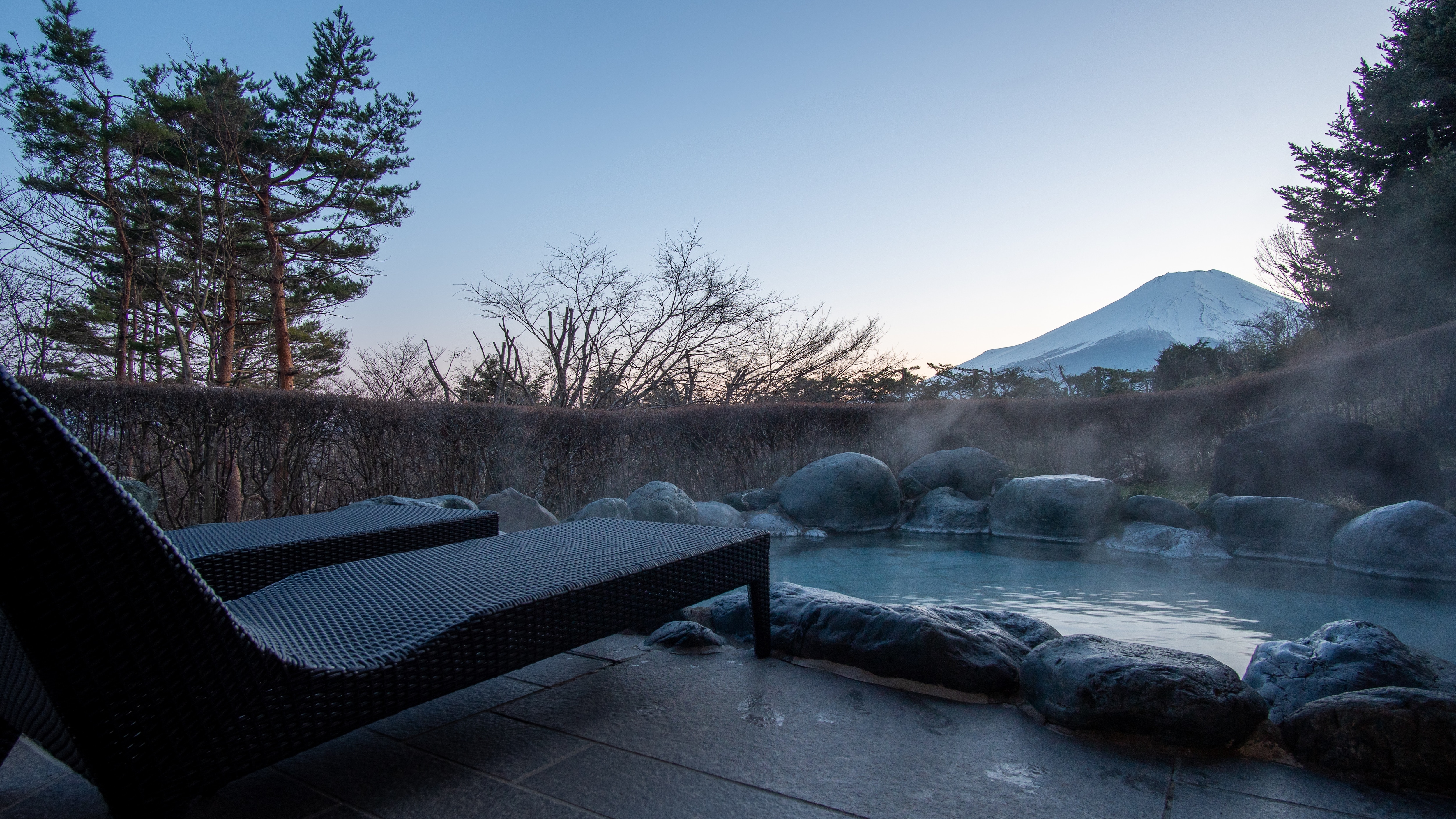 Starry sky from Mantenboshi no Yu "outside air bath space"