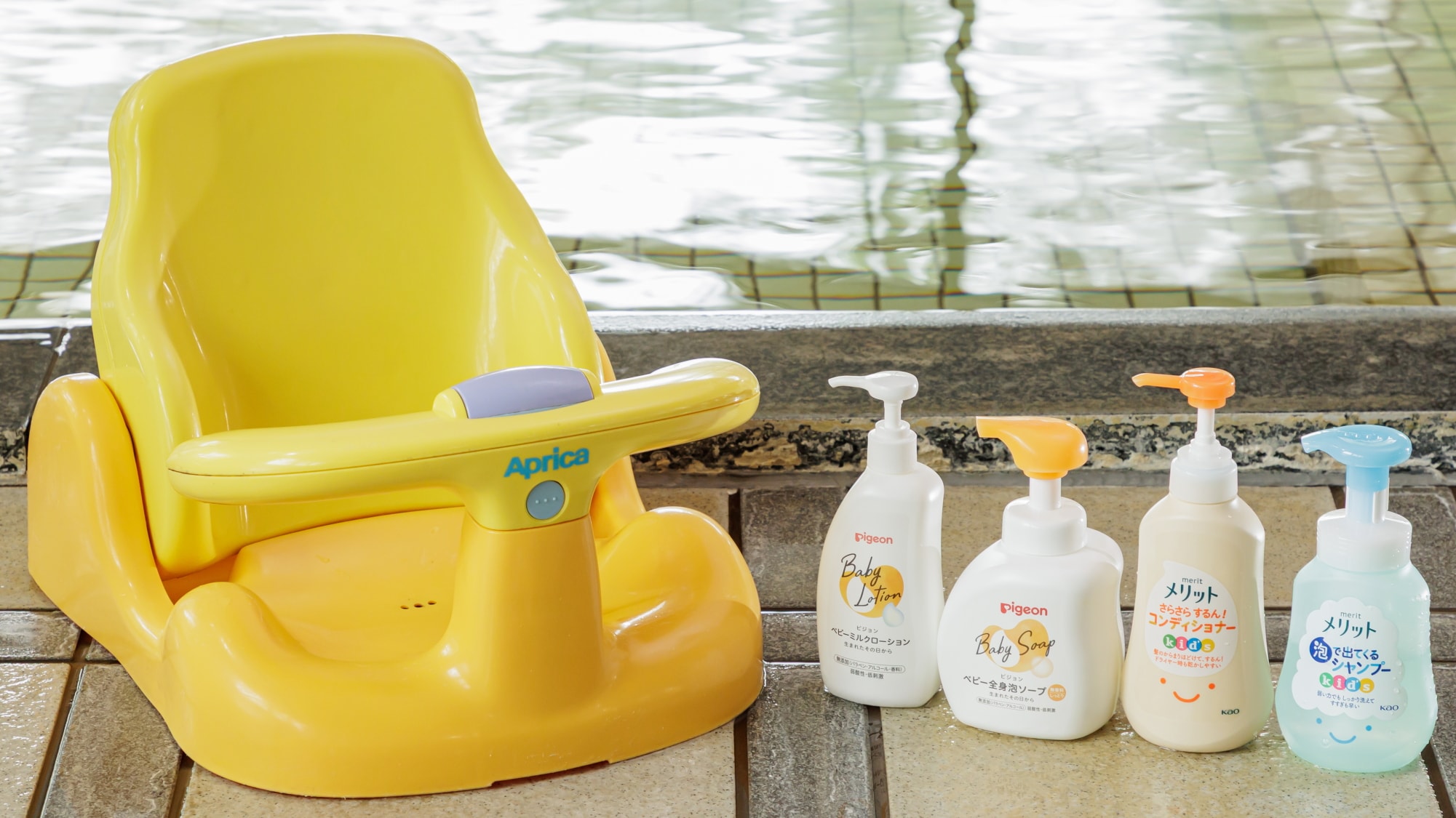 Children's bath amenities are available for rental at the front desk.