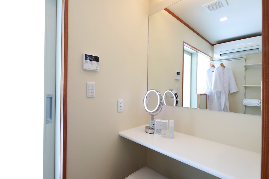 Beautiful skin concept room (Getsuto) changing space