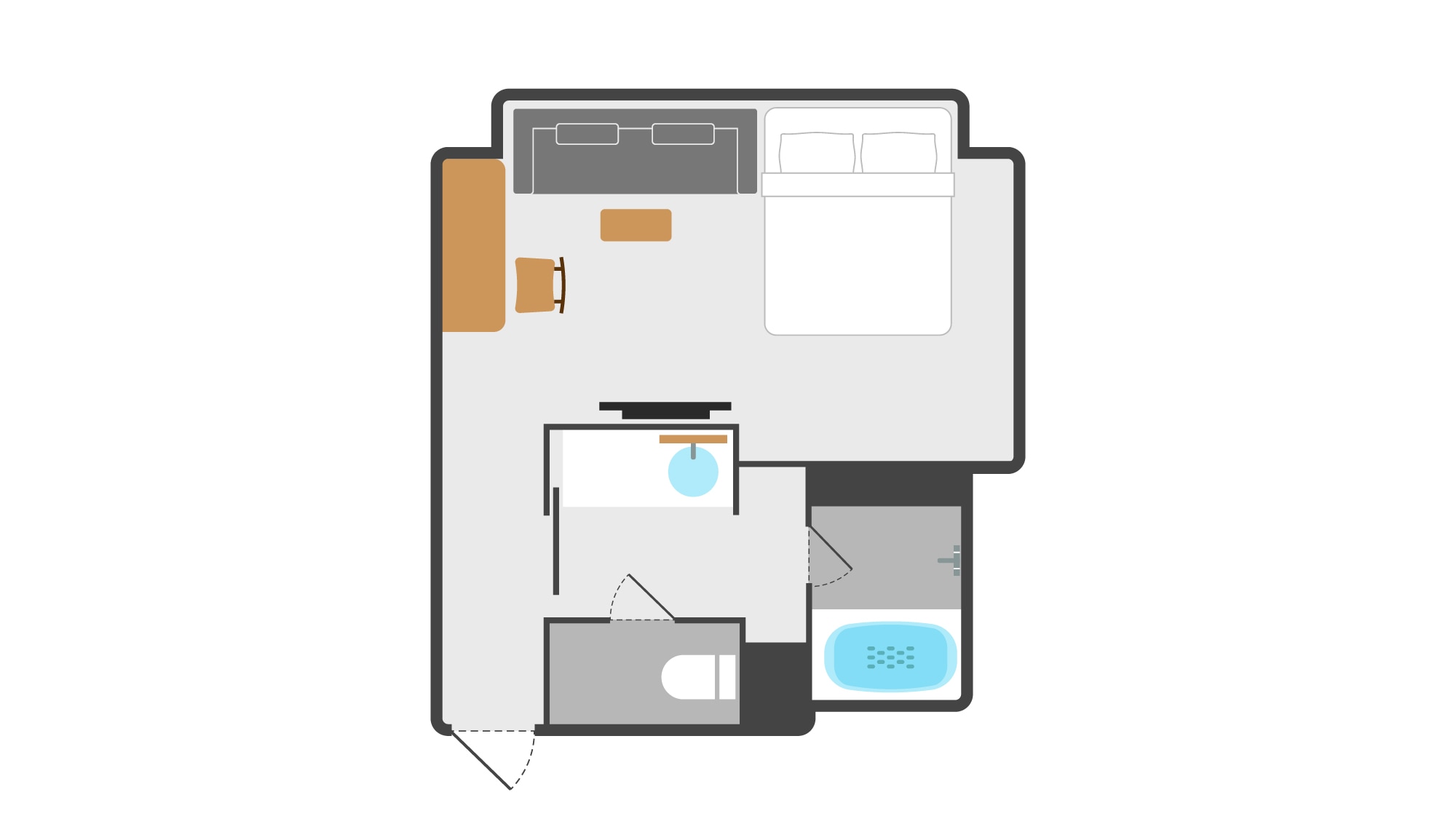 Double/Theater Room B Floor Plan
