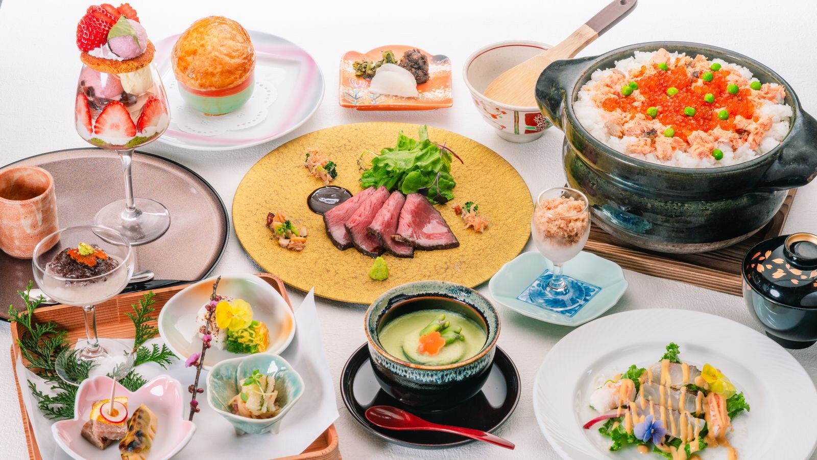 [Spring] Beautiful skin baths x girls trip retreat ★ Dinner is a menu for women, including special sweets ♪ (※ Image is for illustrative purposes only)