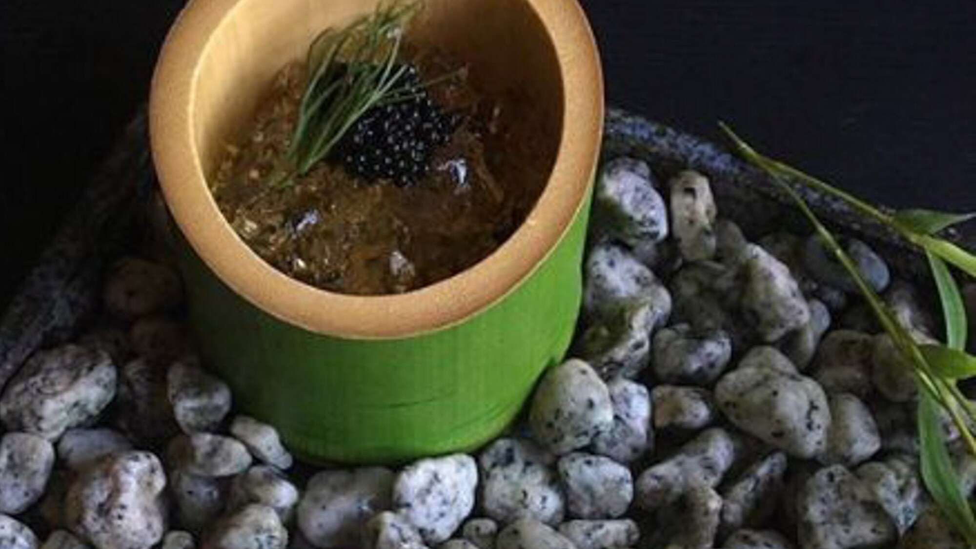 *Dinner example: Pickled vegetables tartare with Tosa vinegar jelly