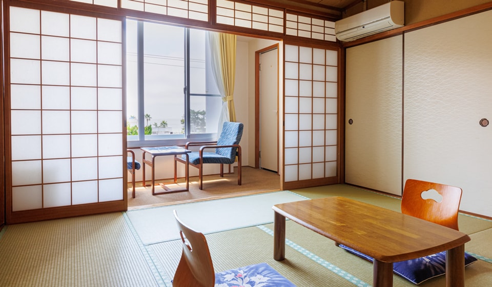 Kamar bergaya Jepang standar dengan pemandangan laut, 8 tikar tatami, tanpa kamar mandi