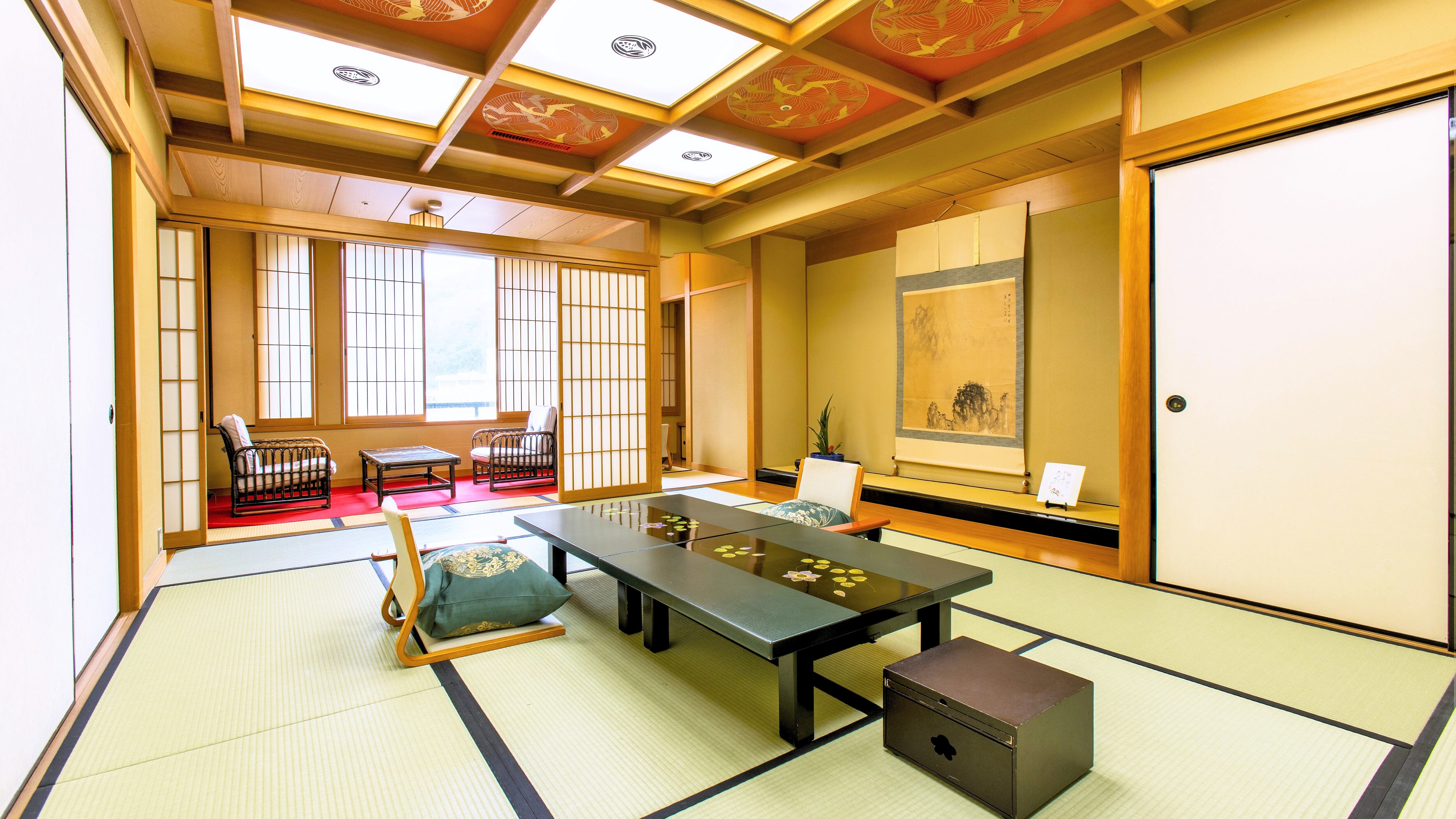 Japanese-style room with hot spring open-air bath [Shion 703]