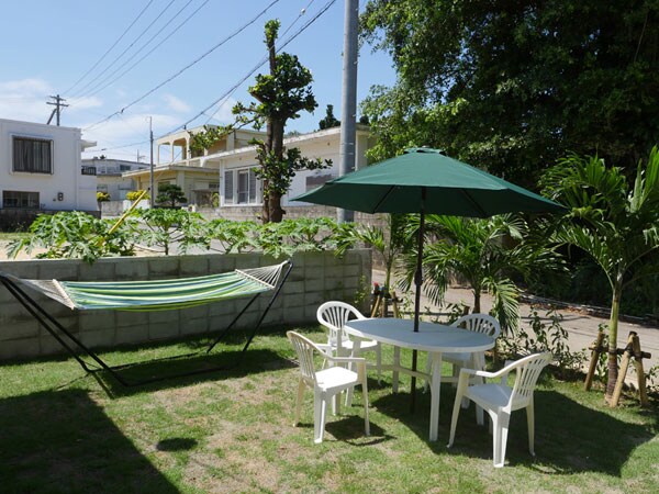 [Garden space] Enjoy hammocks, BBQ, and more.