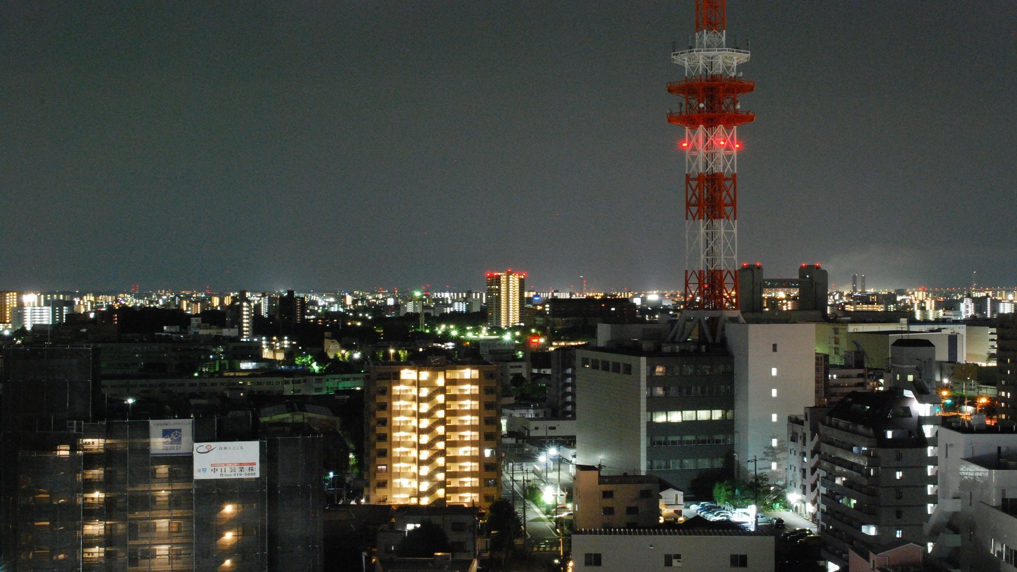 Night view from the window (south side)