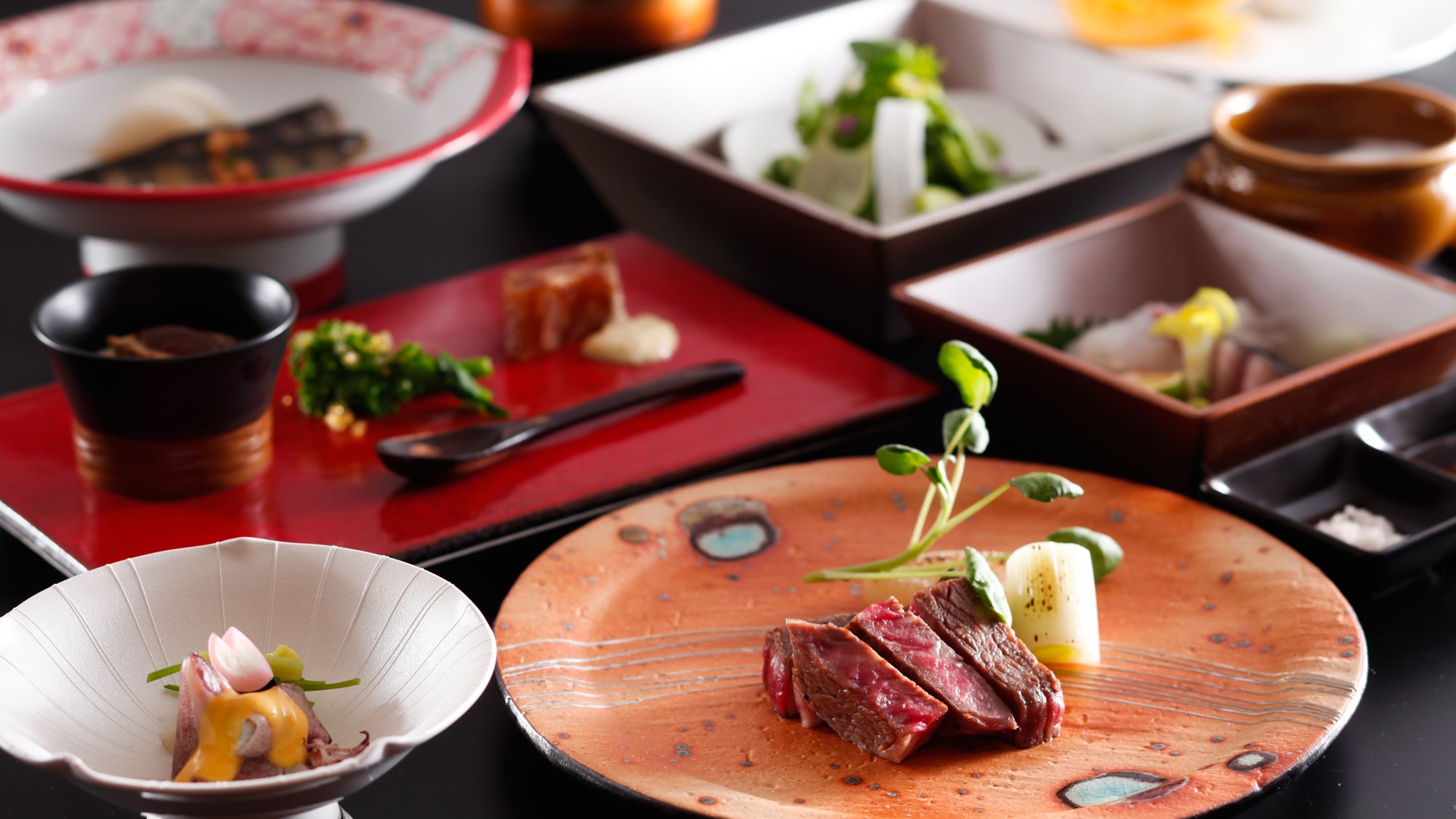 Group hotel "The Shiroyama Terrace Tsuyama Villa | Chef's Dining Sakura" Kaiseki dinner (image)