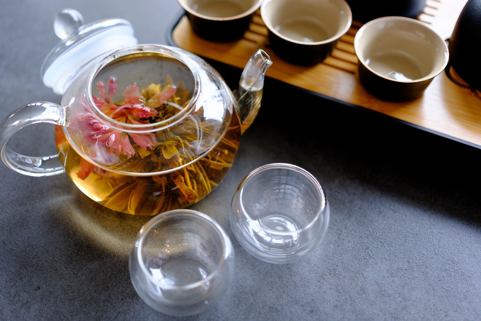 Enjoy the fragrant tea