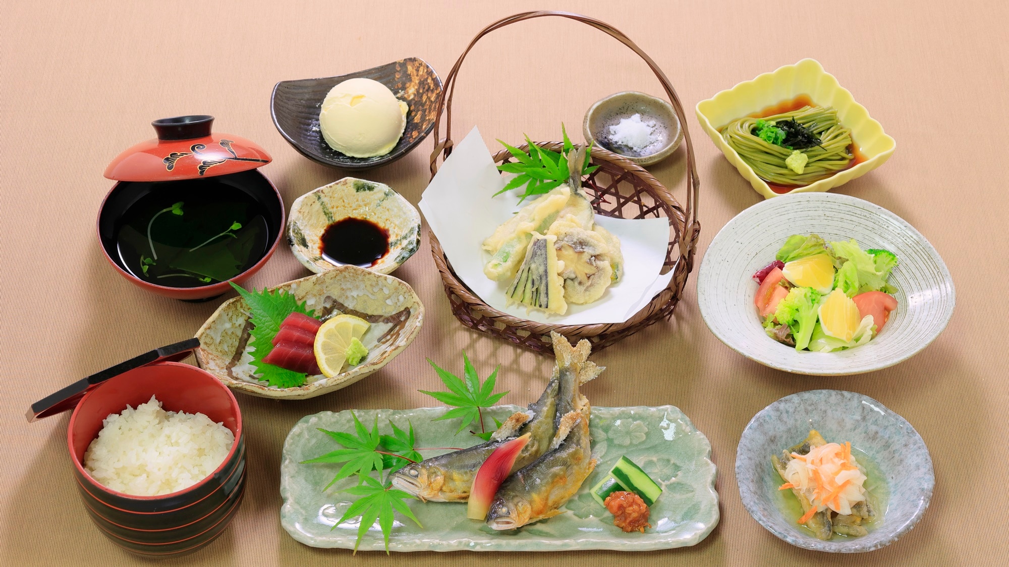 ※【晚餐/奈半利川香魚套餐】在全國品嚐大賽中榮獲大藏賞的香魚料理。