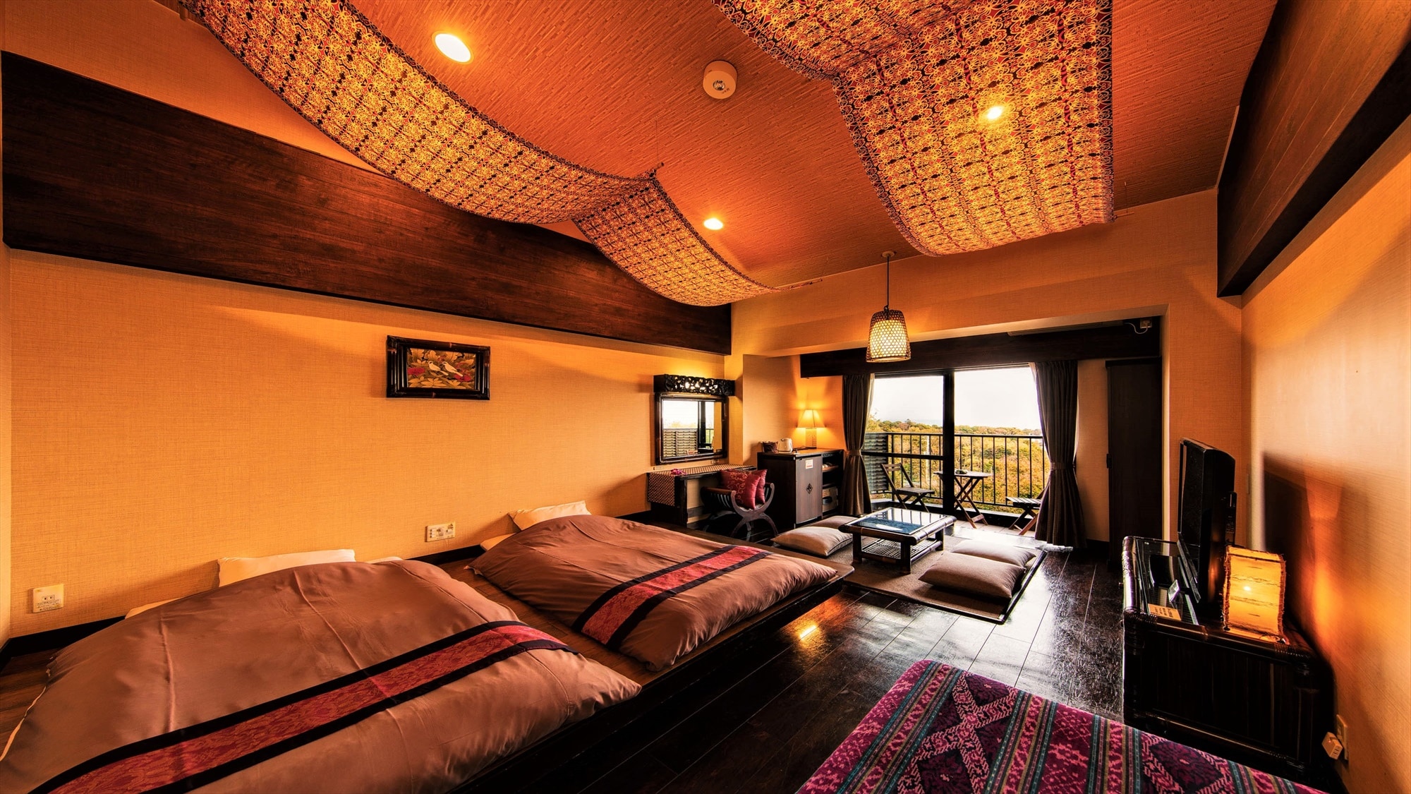 [Main Building 2F] Bali-style Western-style room with the most popular mini terrace