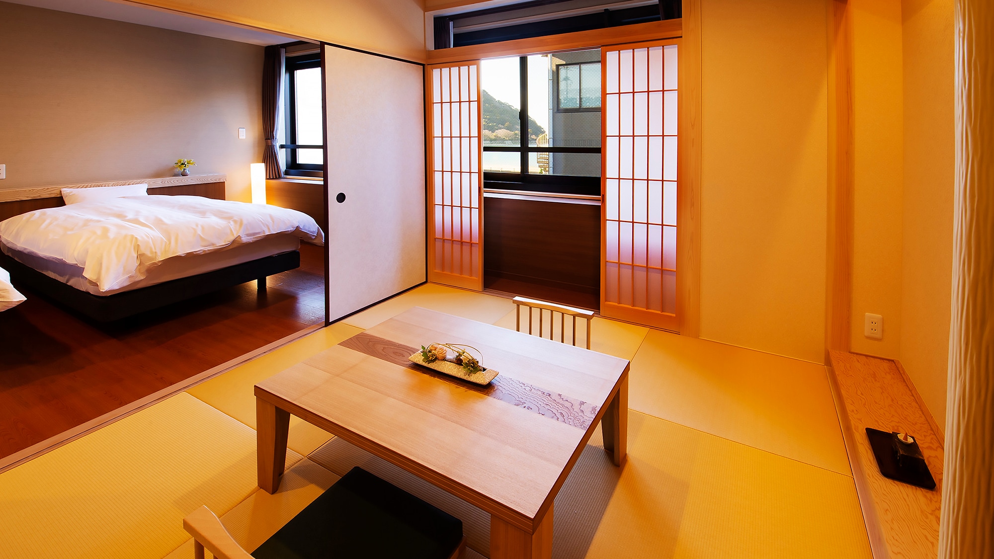 ■Guest room with far-infrared low-temperature sauna・Japanese-style Japanese-Western room (image)■NEW OPEN in March 2023