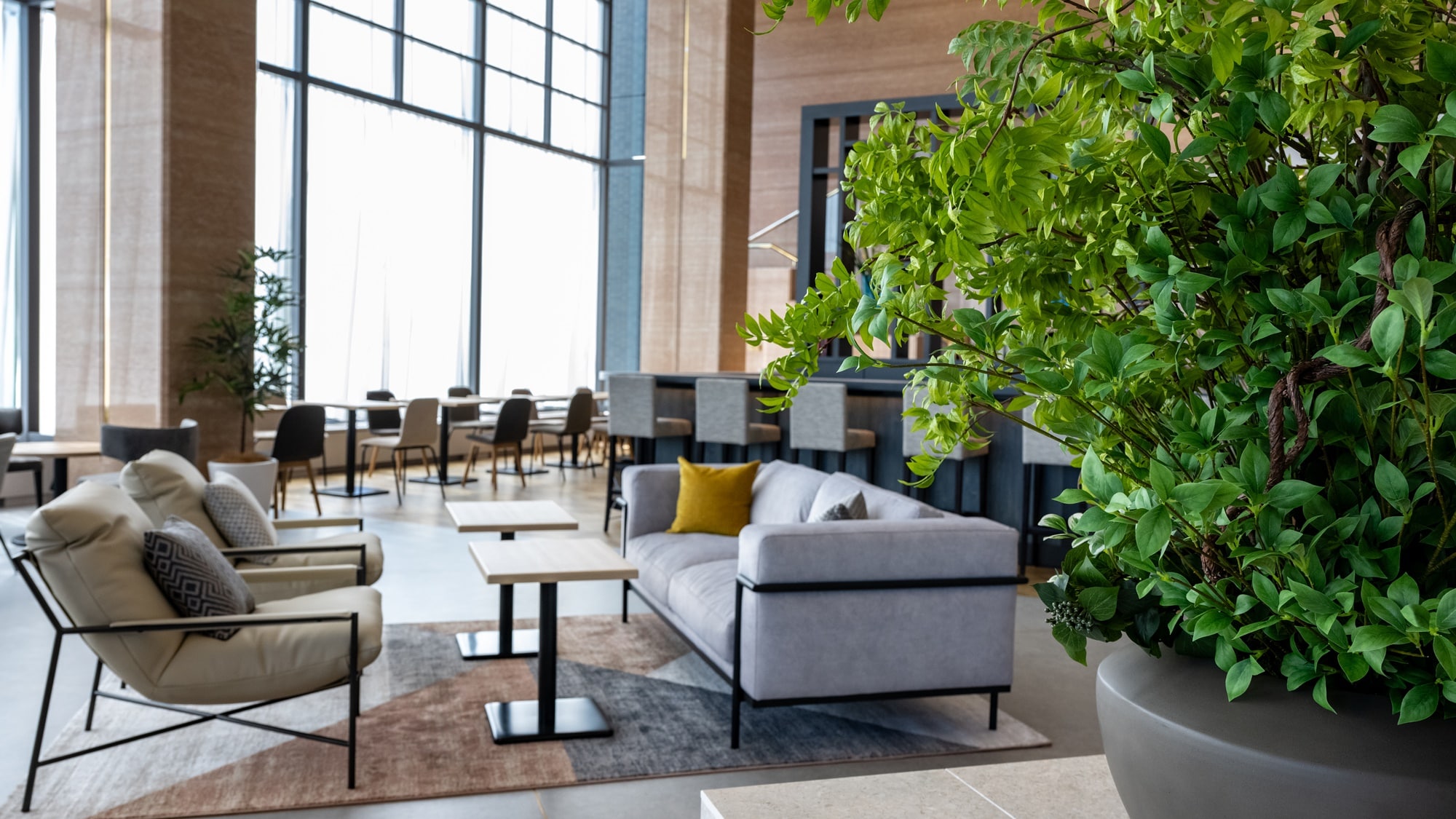 Enjoy a relaxing time in a space filled with comfort and openness.