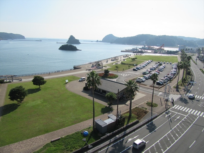 An example of the view from the guest room. All rooms have ocean views.