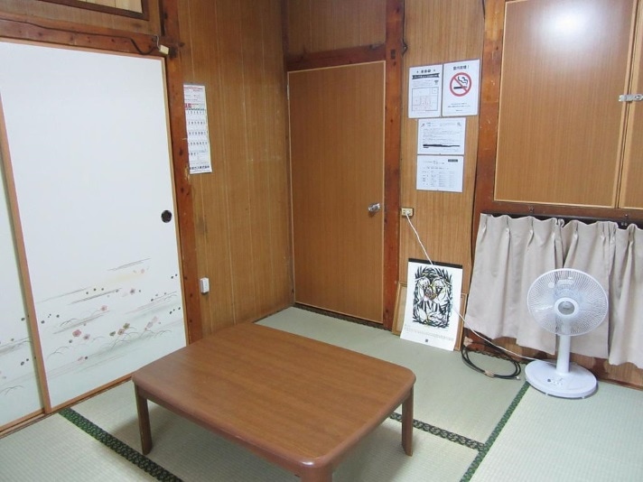 Inside the building.