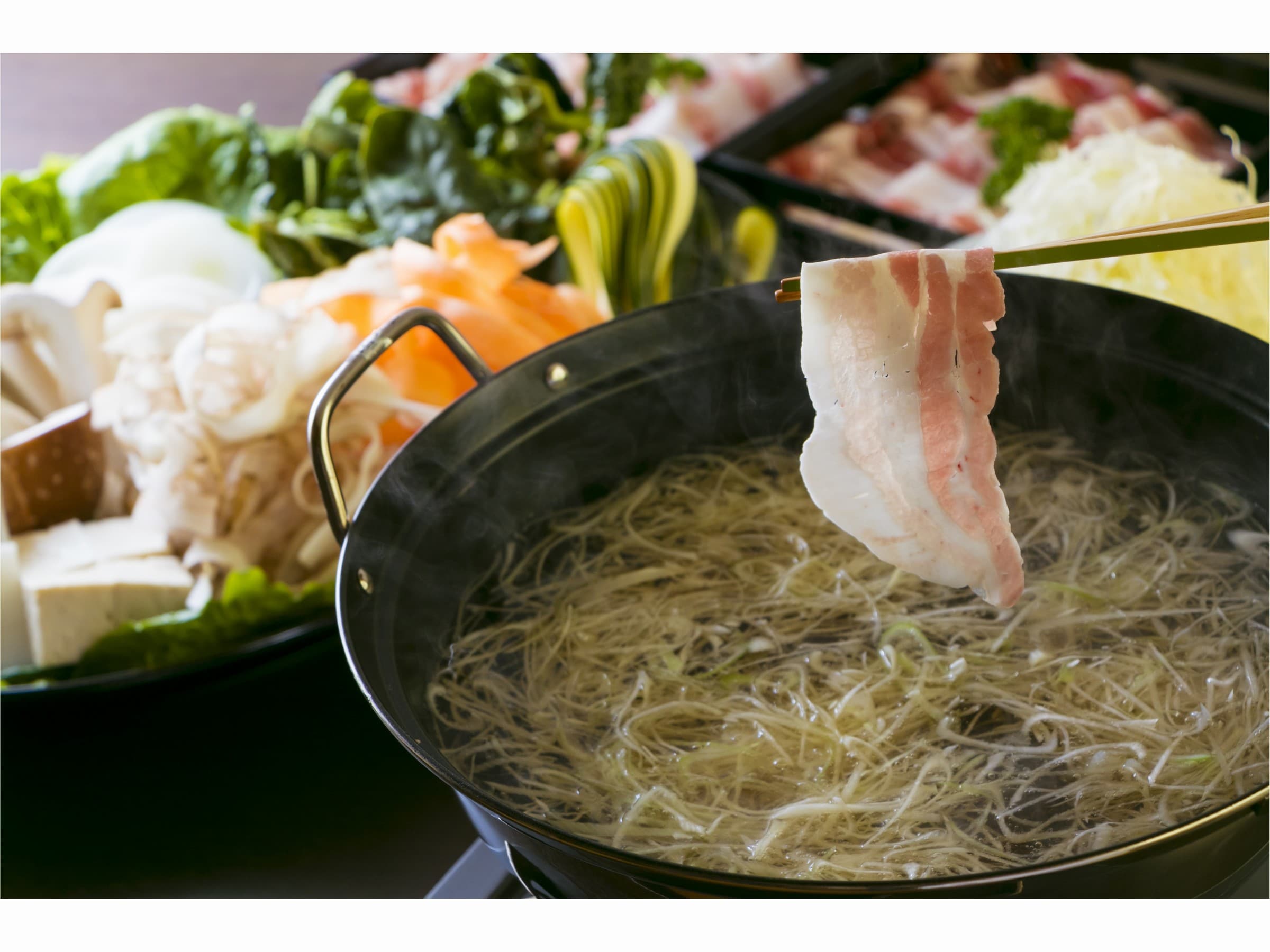 黑猪肉涮涮锅配特制高汤