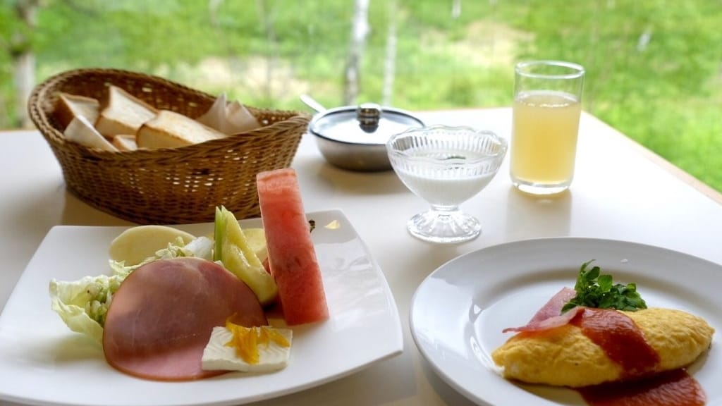 * [Breakfast example] Fruit salad with plenty of fruits from Shinshu! Shinshu apple juice and homemade jam are also popular!