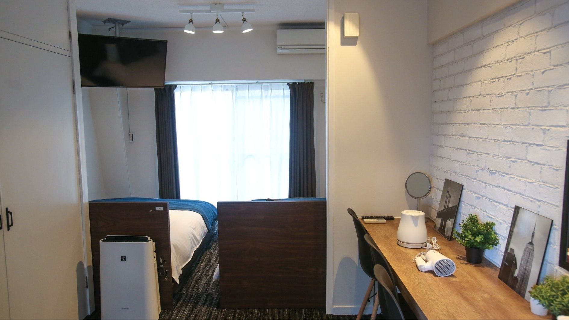 เตียงเดี่ยวสองเตียง