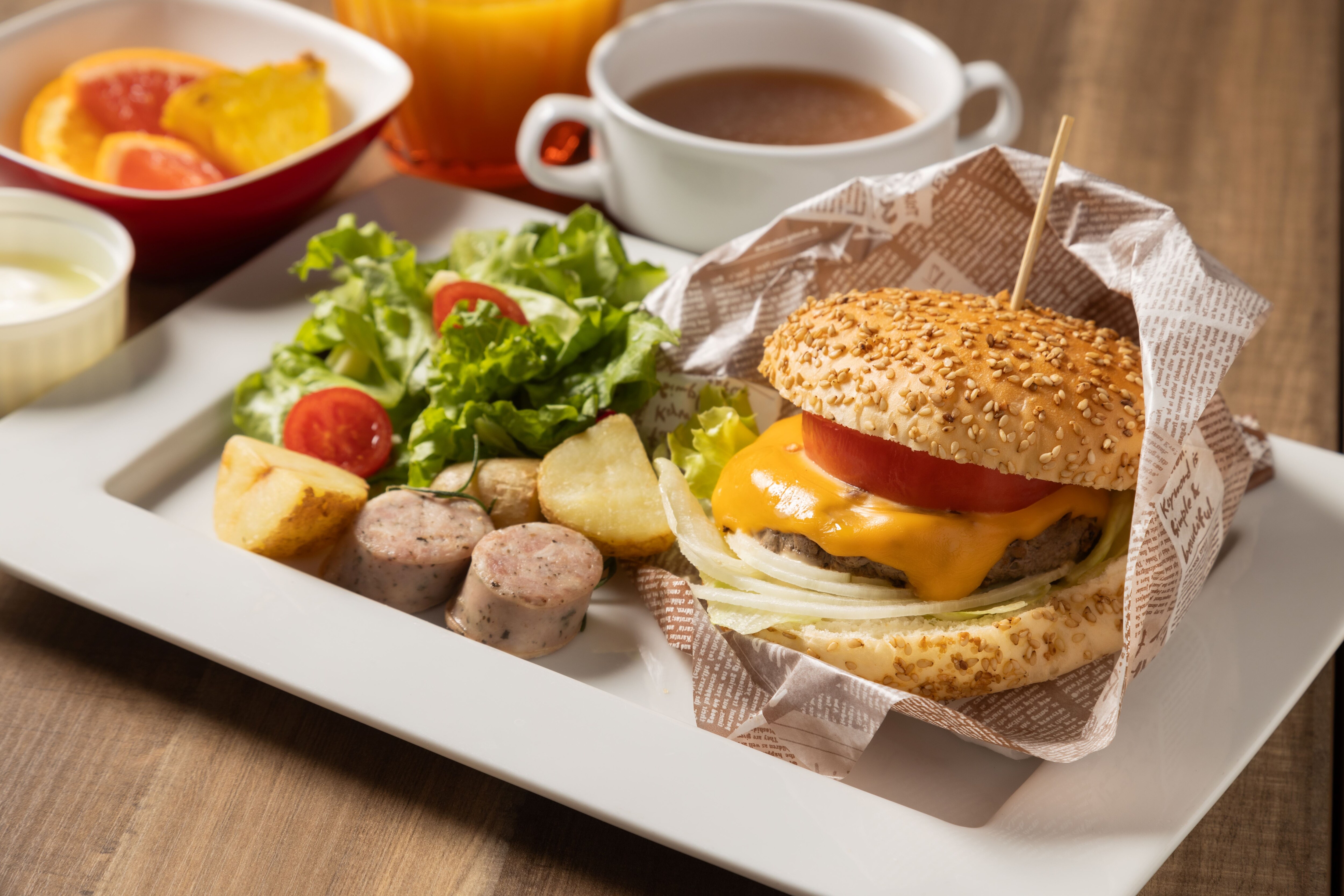 Bữa sáng thịnh soạn (ảnh) Set hamburger bò Kobe