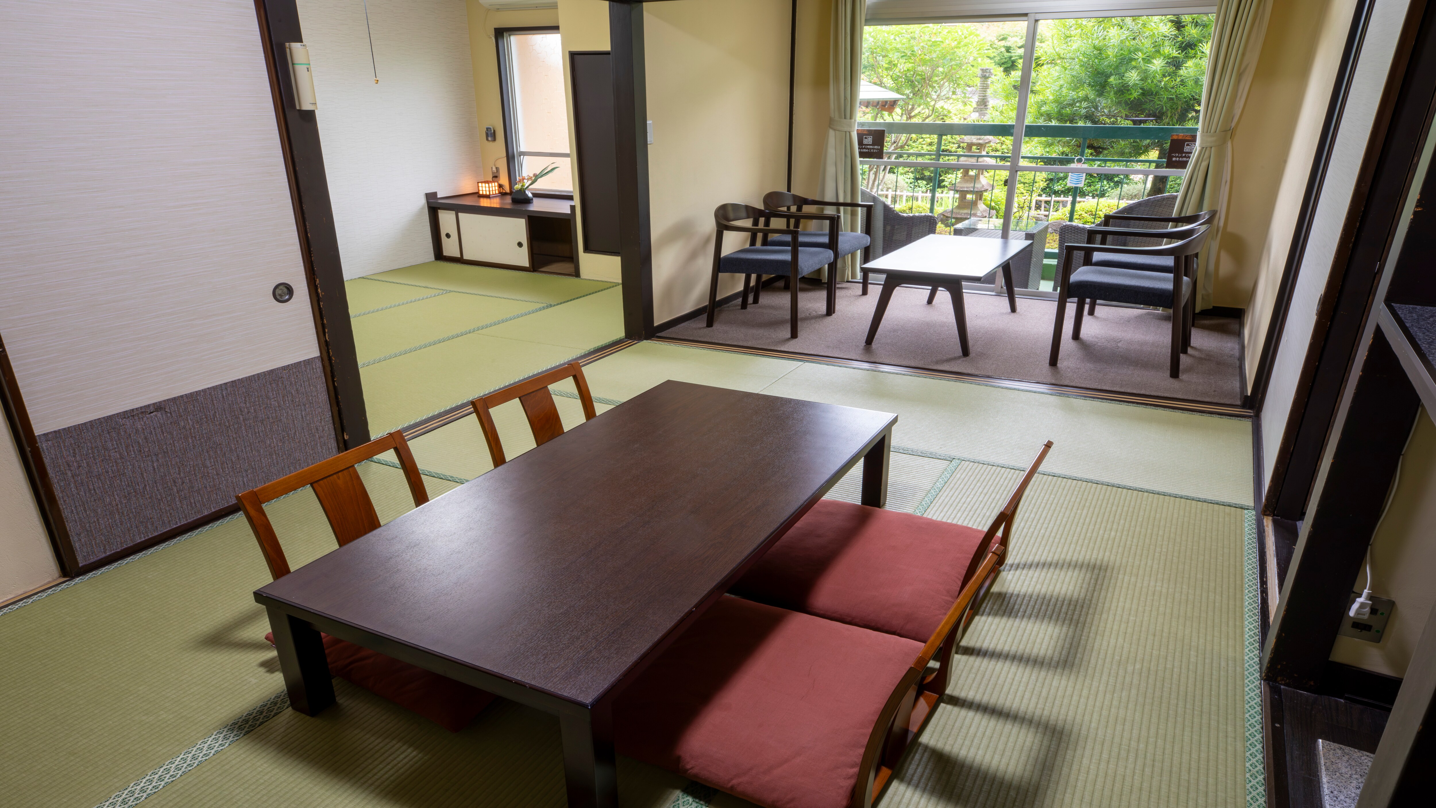 [Semi-Special Room | 1st Floor - B2 with Hinoki Indoor Bath] Japanese-style room - 44㎡ Smoking permitted on the balcony