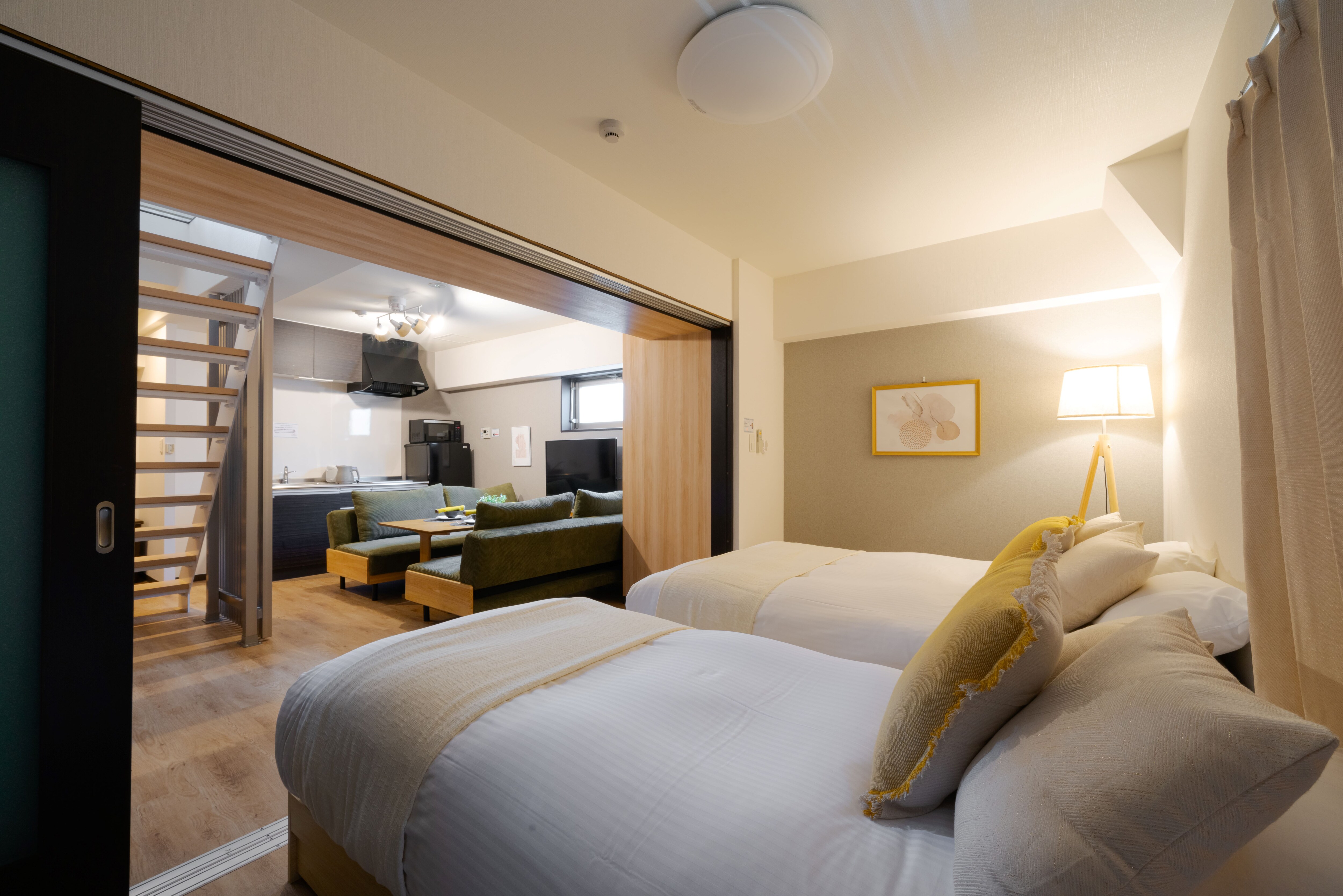 Maisonette room with stairs inside [accommodates up to 8 adults]