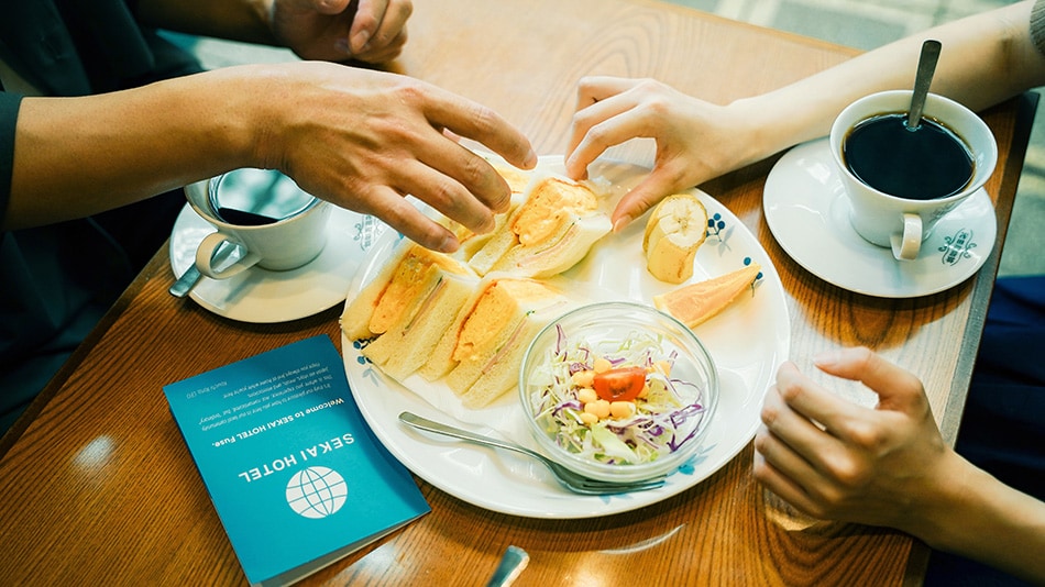 [SEKAI PASS: Ikedaya Coffee & Cafe Prair] Thick roasted egg sandwiches are recommended