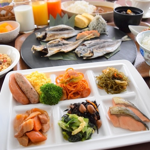 Opens at 6:30! "Plate arrangement example" Breakfast buffet is an all-you-can-eat Japanese and Western buffet using ingredients from Izumo!
