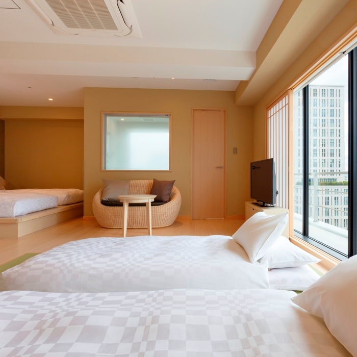Kamar Premium Modern Jepang untuk 4 orang