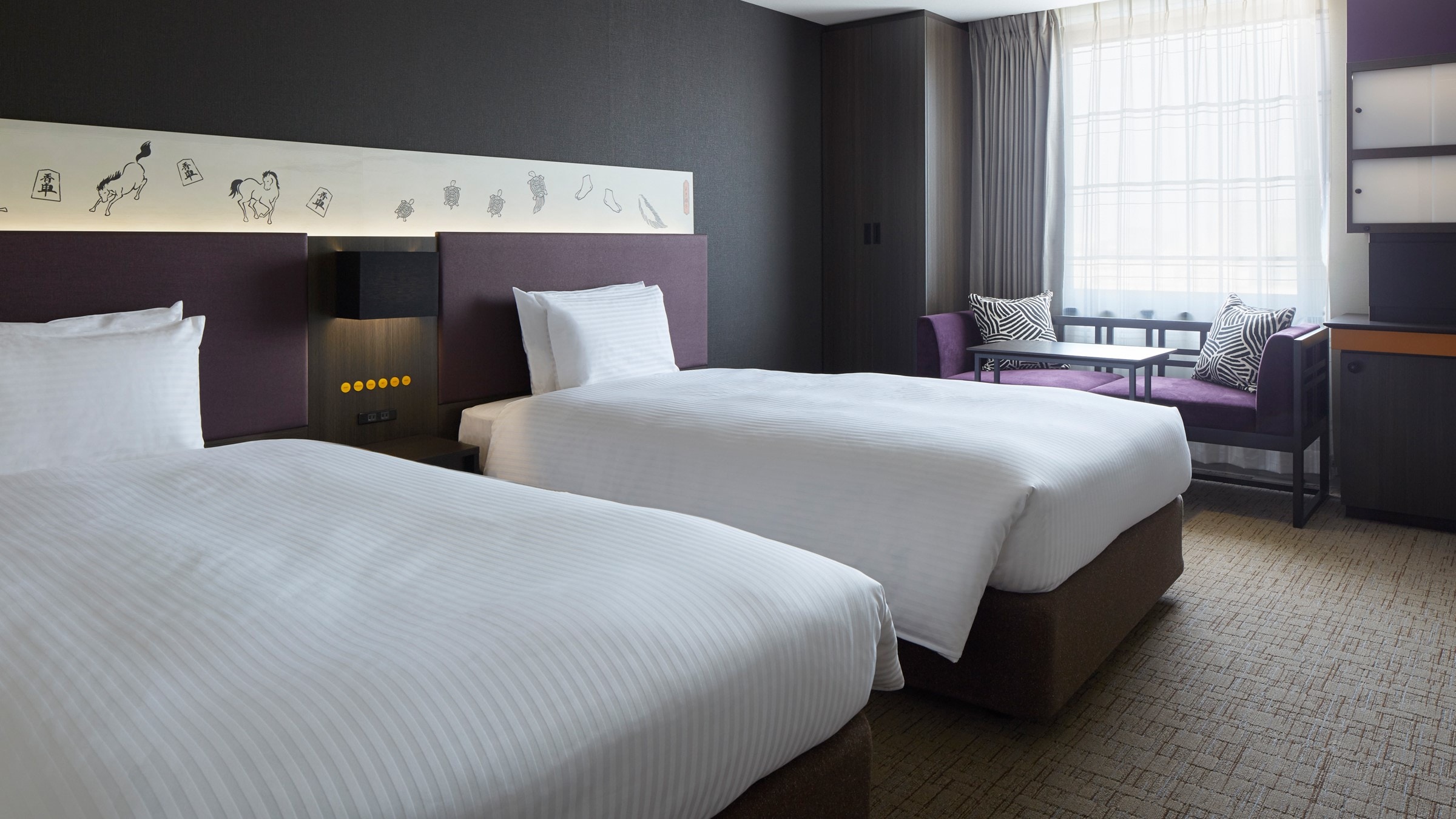 & lt; guest room & gt; moderate twin