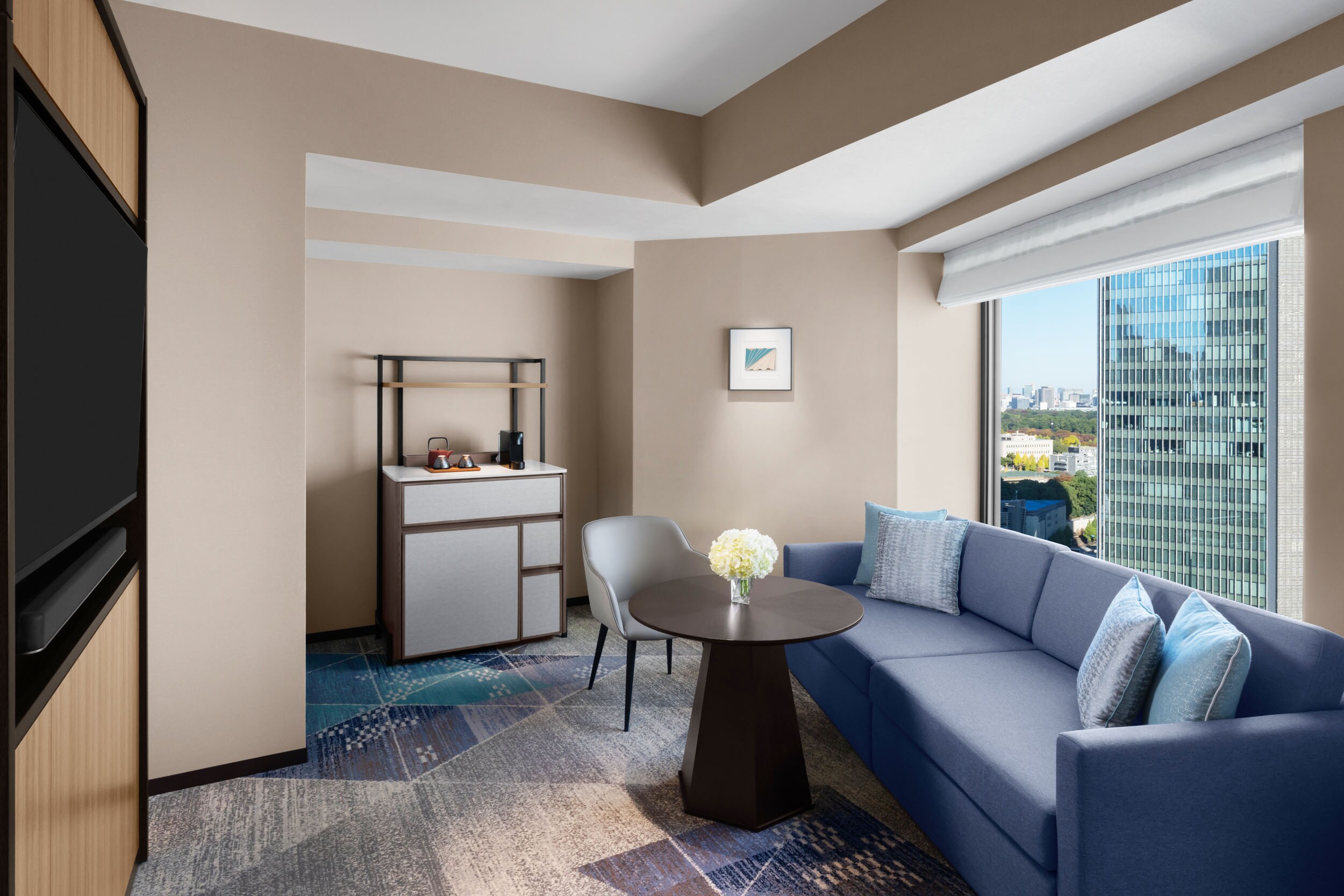 1 King Water Suite Club Lounge Access (Ruang Tamu)