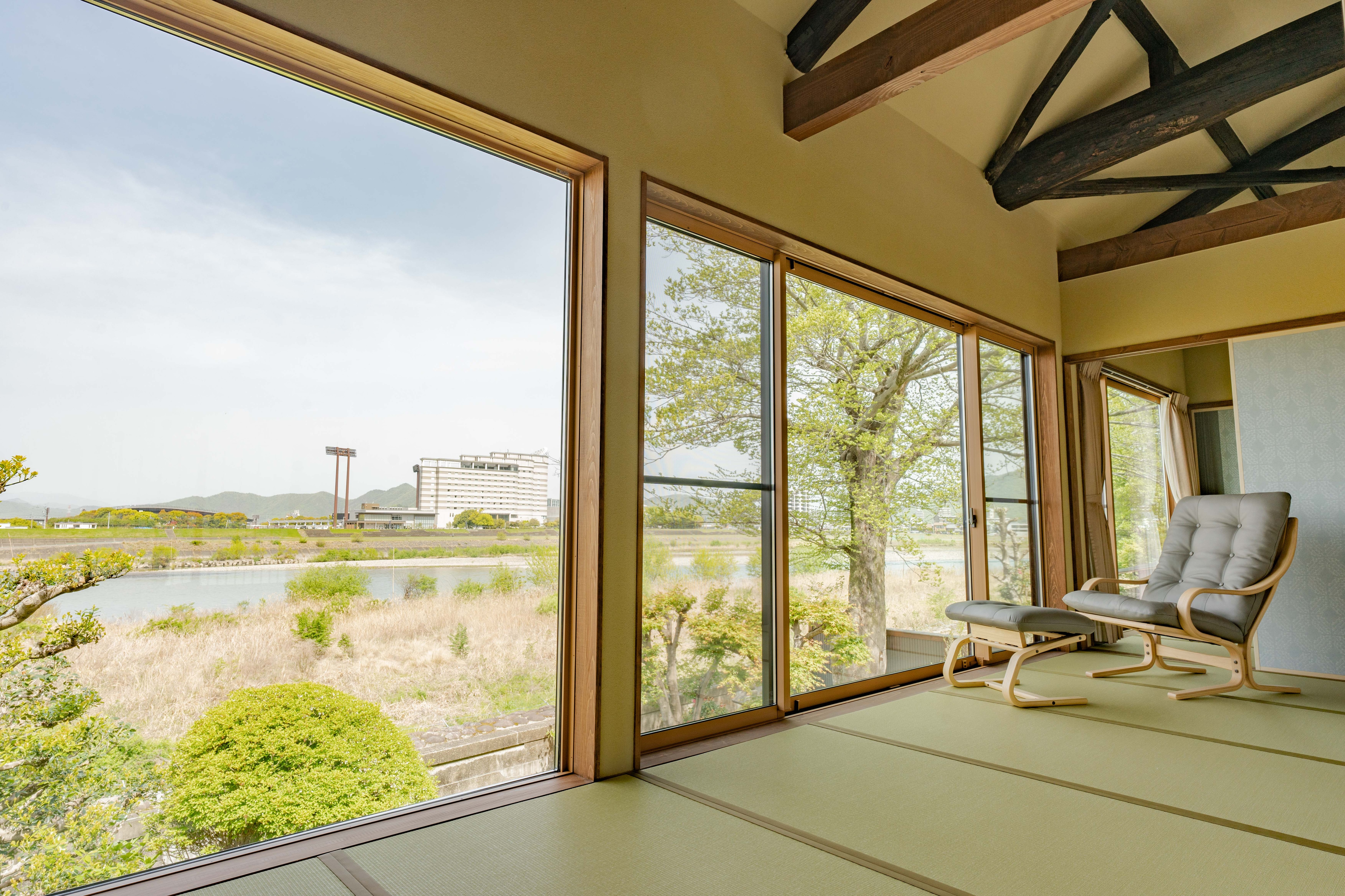 The view from the veranda on the second floor of Uguisu