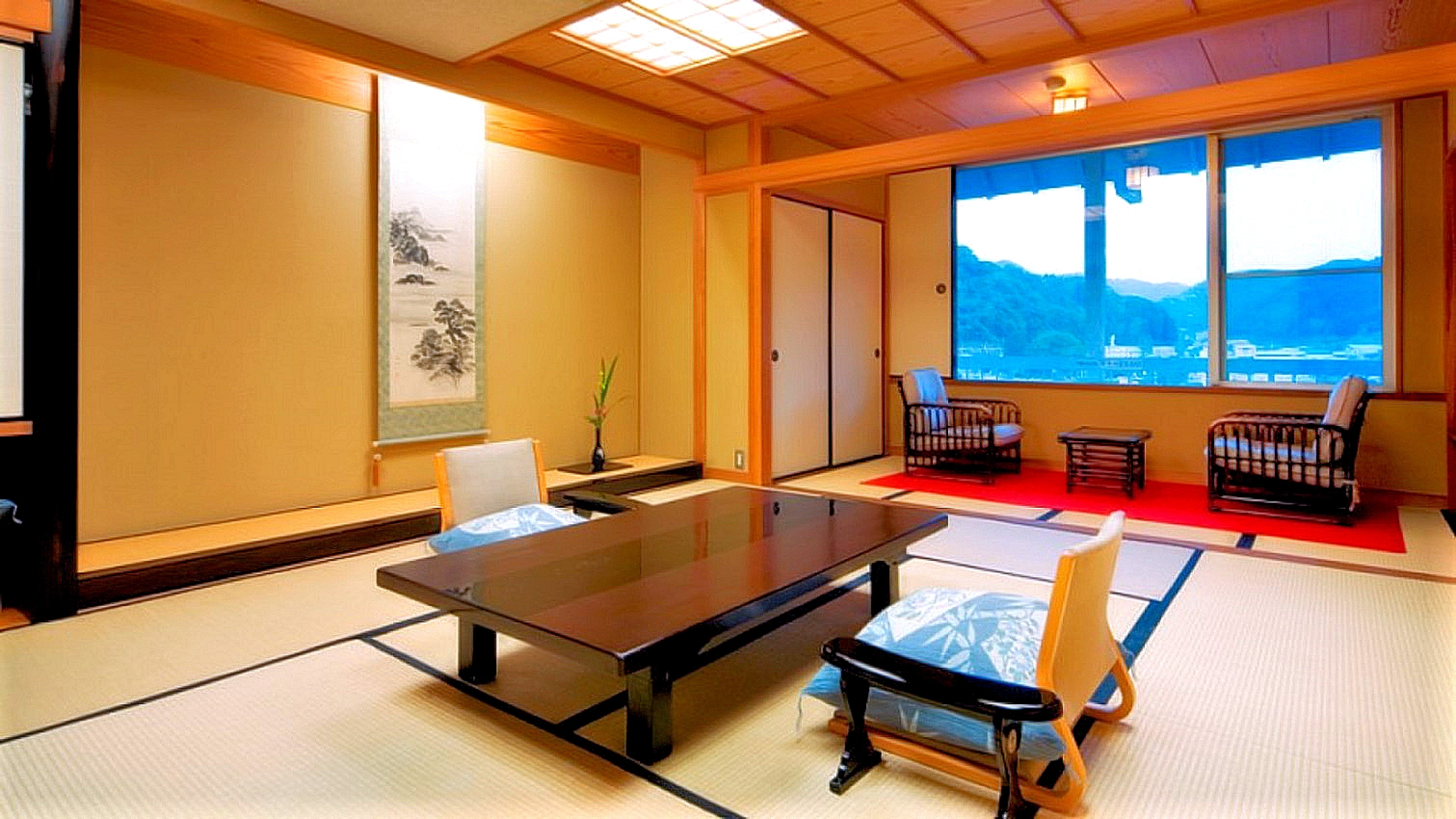 General guest room Japanese-style room 10 tatami mats [with bath and washlet toilet]