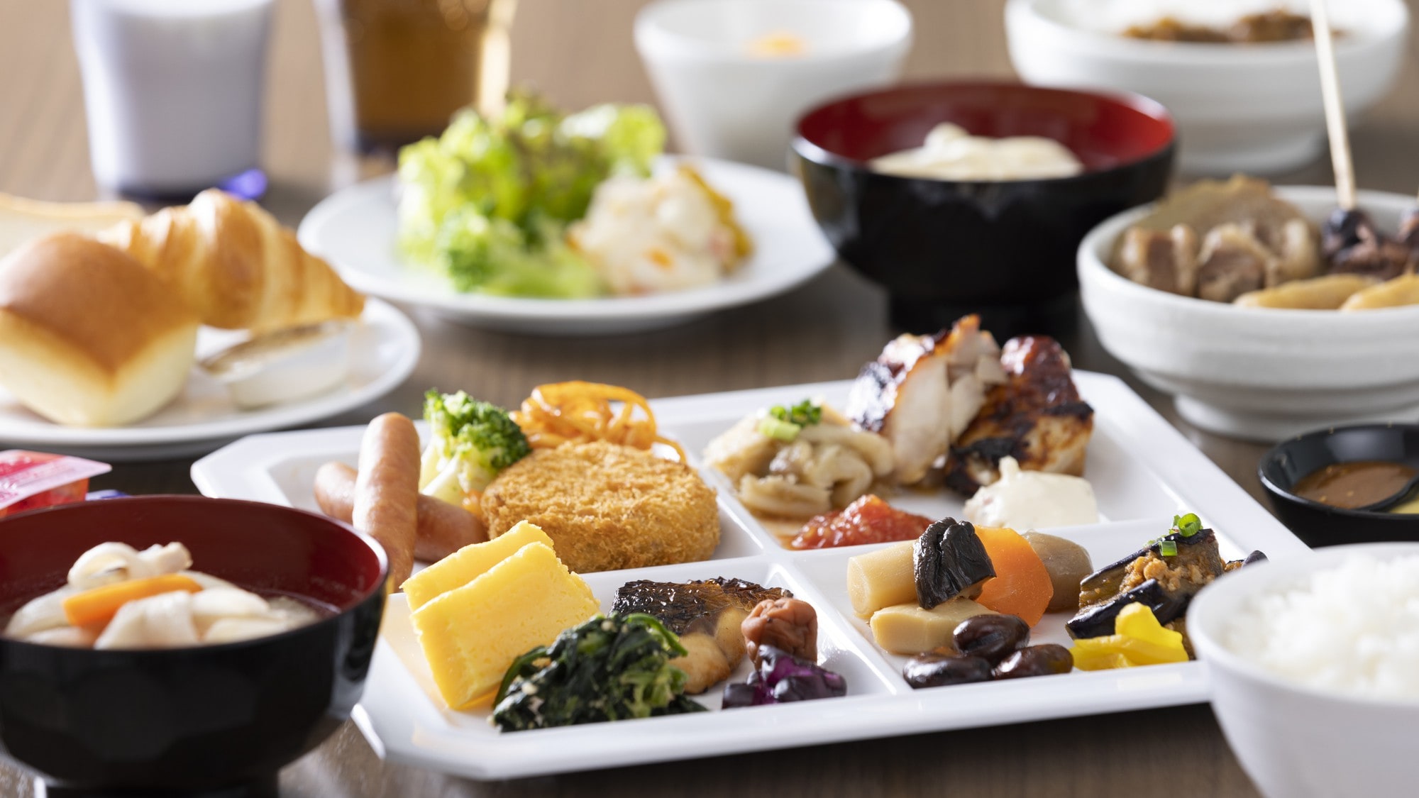 【朝食】ビュッフェ盛り付け例