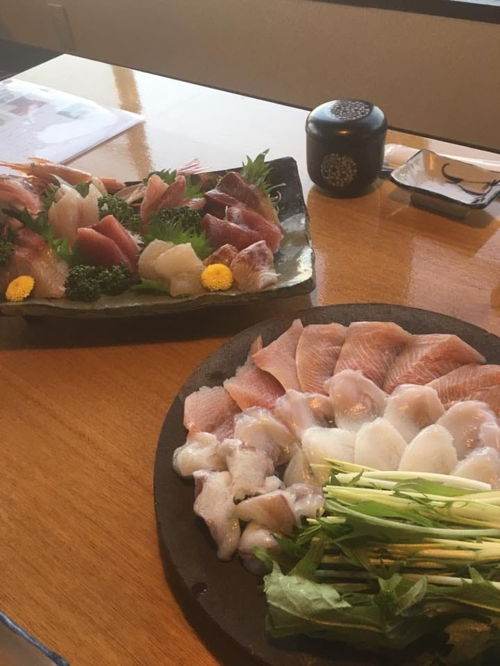 Shabu-shabu with octopus