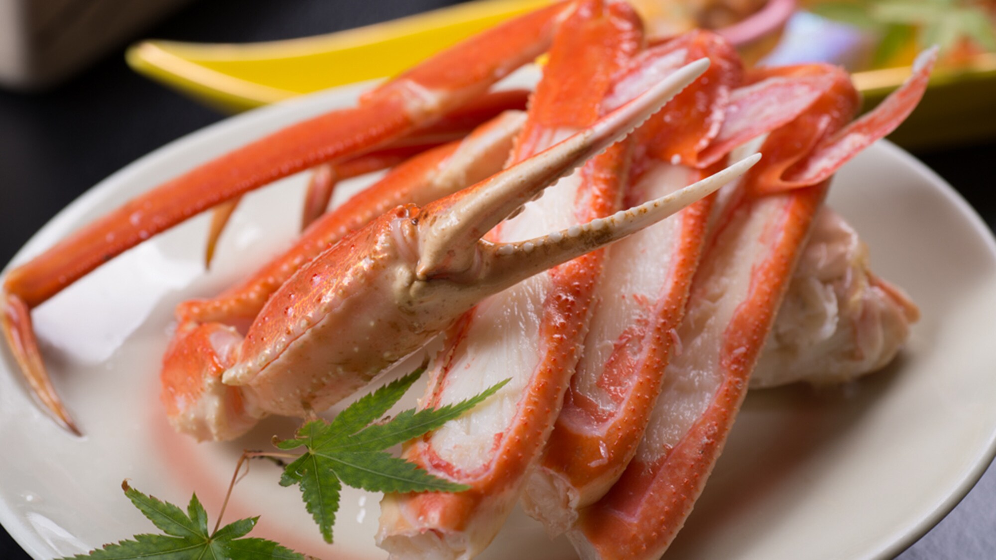[Boiled crab] The delicious flavor of crab is simply packed into the dish.