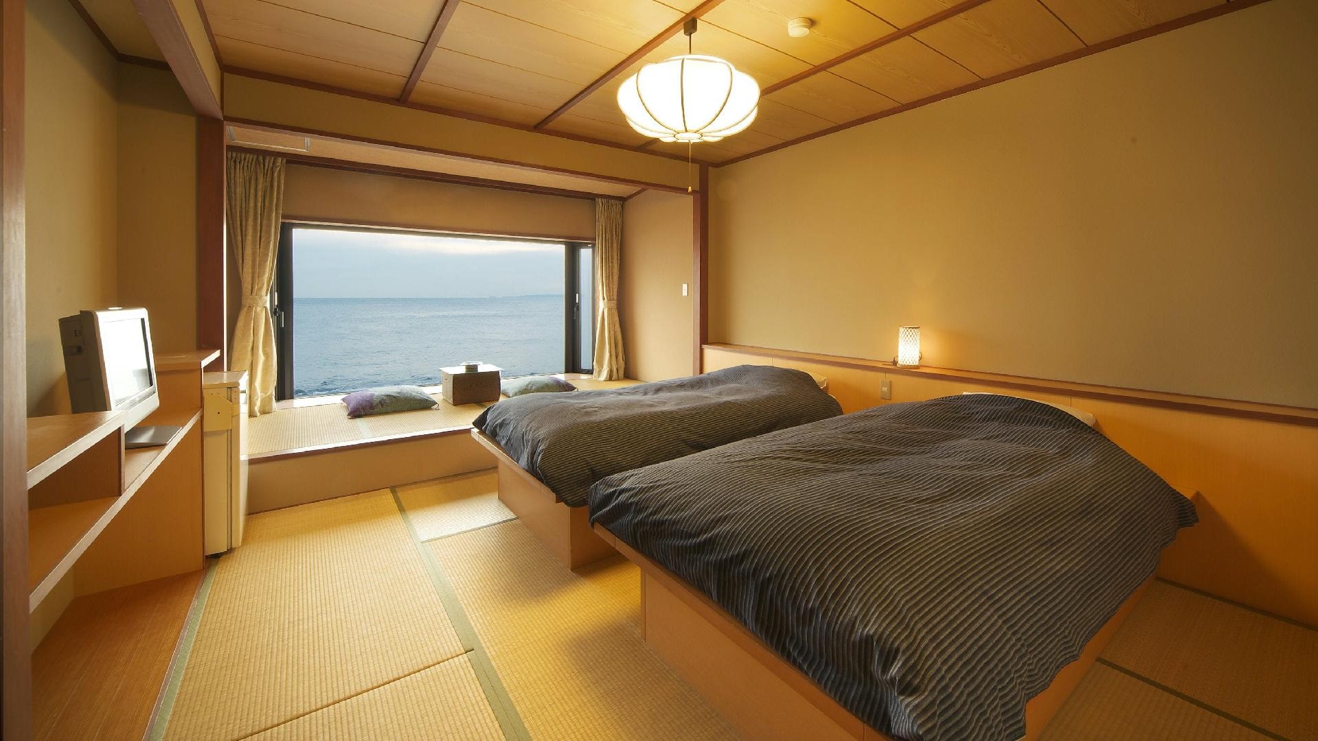 [Pemandangan laut] Kamar tidur bergaya Jepang 8 tikar tatami