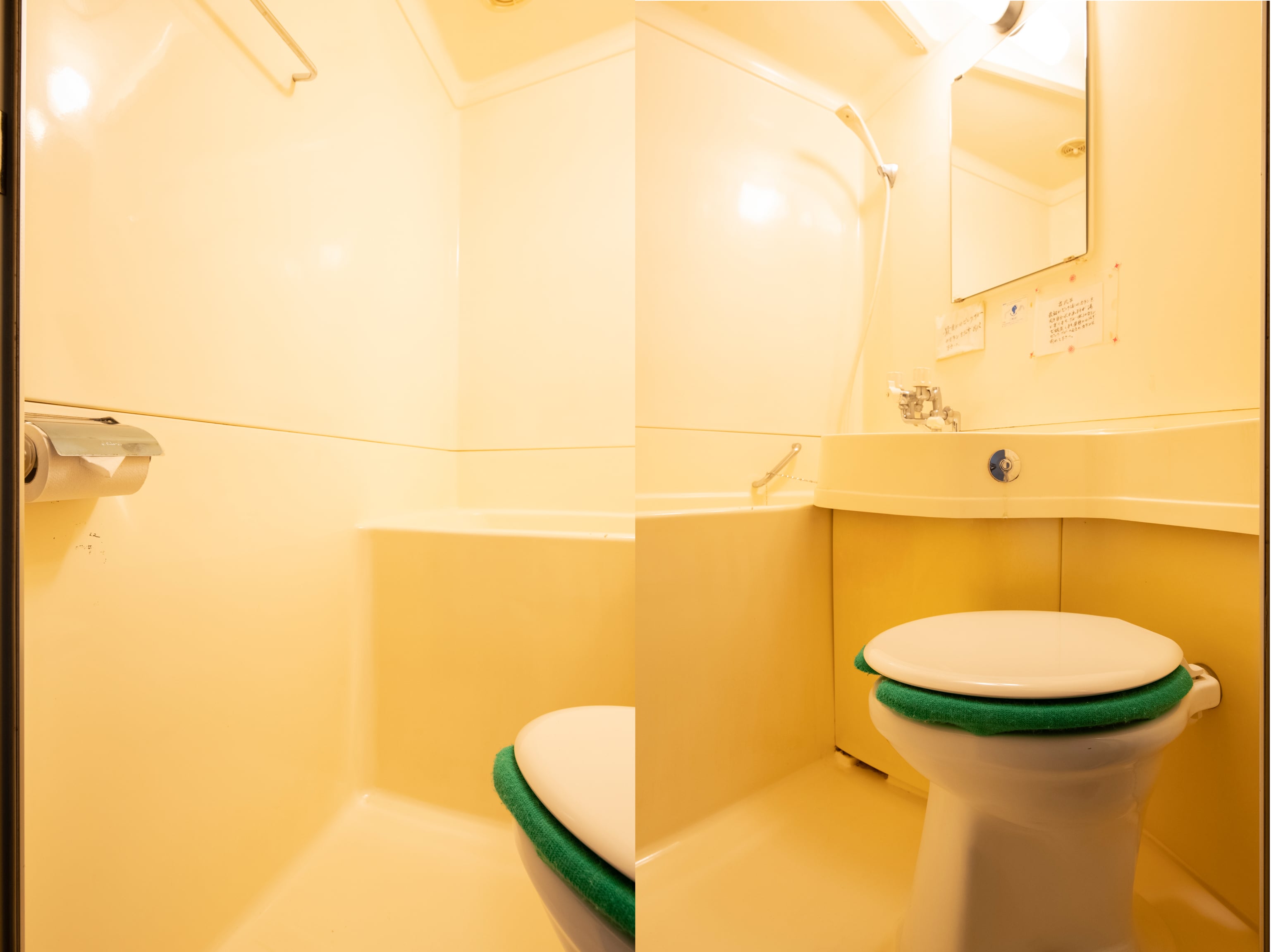 Twin room bath and toilet