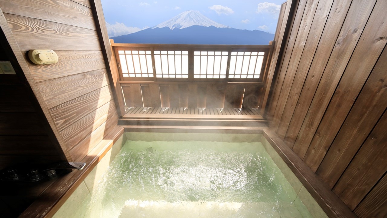 [◇富士山侧◇] 带露天浴池的大房间