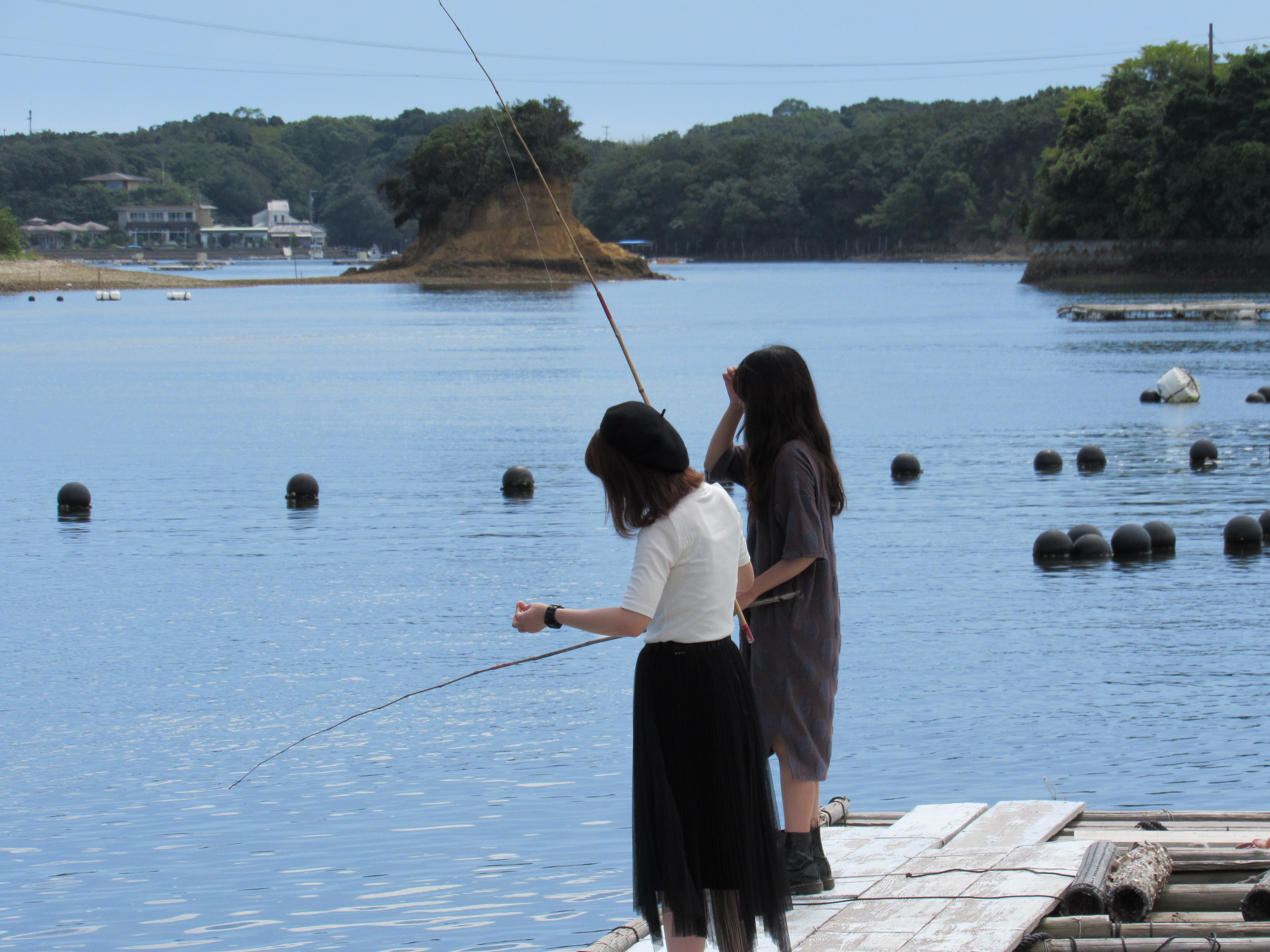 Fishing girls