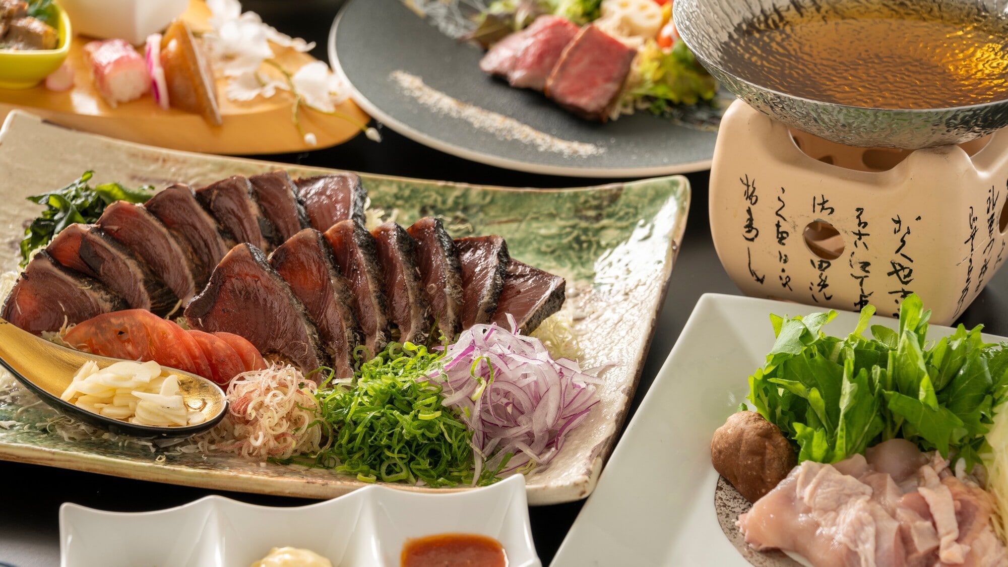 【土佐懷石料理套餐圖片】菜單為3月至5月。