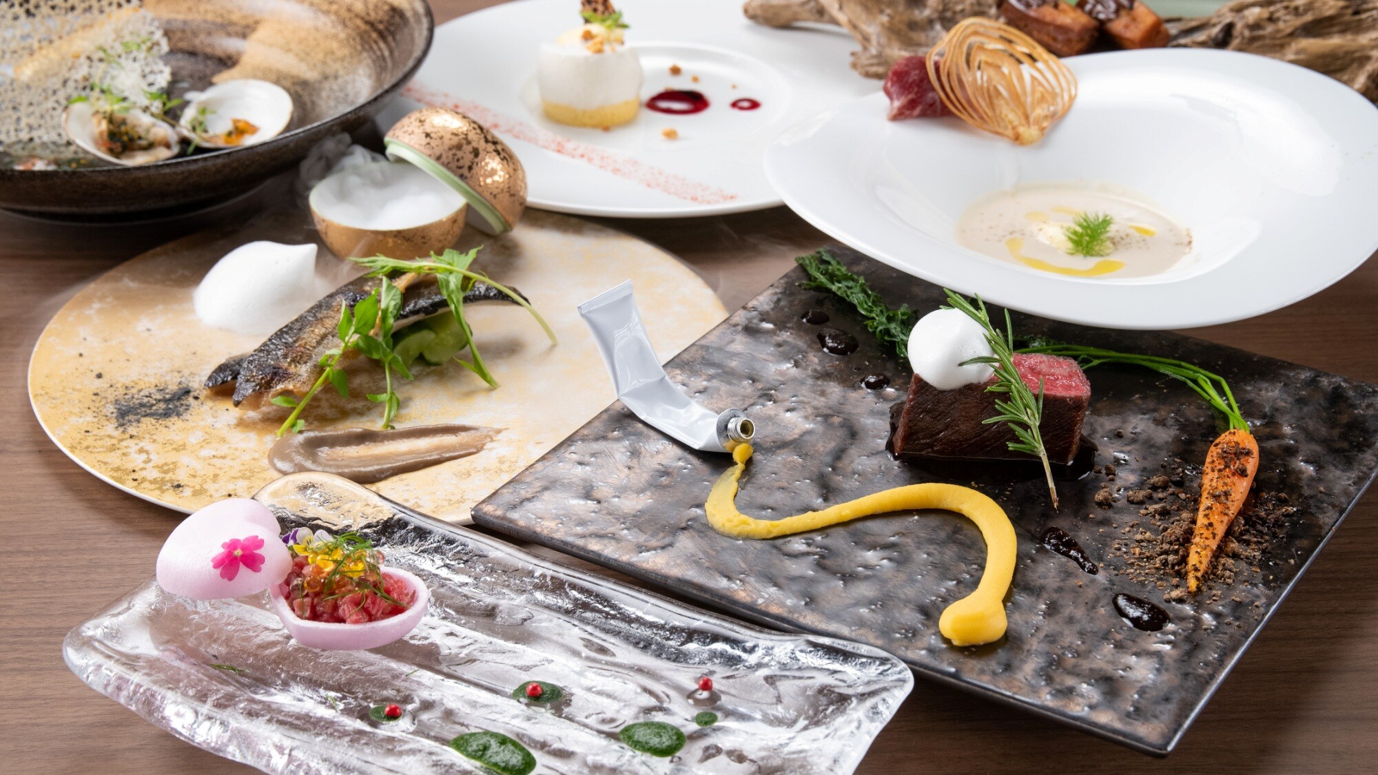 ■ Dinner ■ An example of "Sangetsu" course