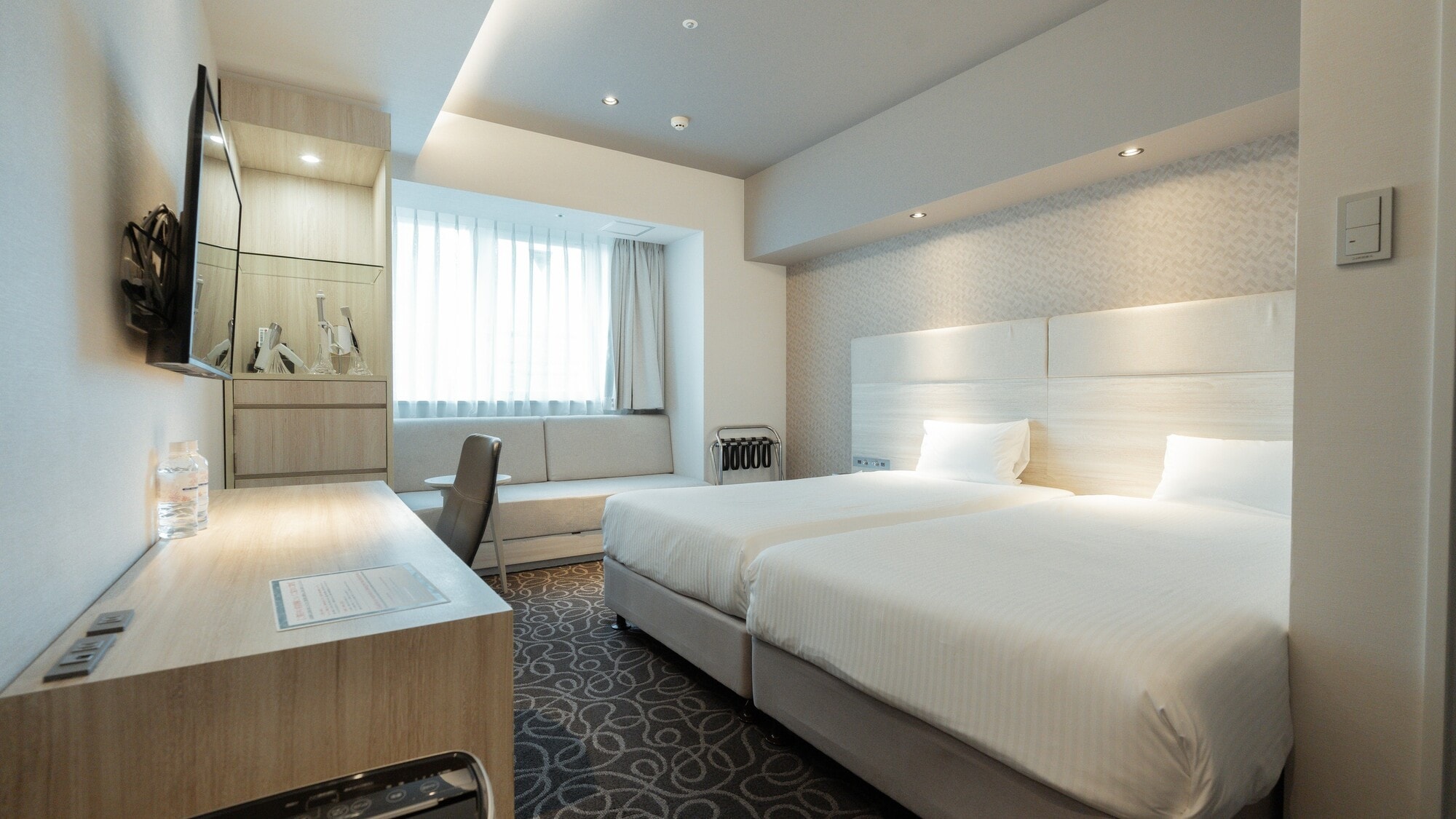 22㎡　2 tempat tidur single (lebar tempat tidur 110cm) + (lebar tempat tidur 90cm *Bila digunakan oleh 3 orang)