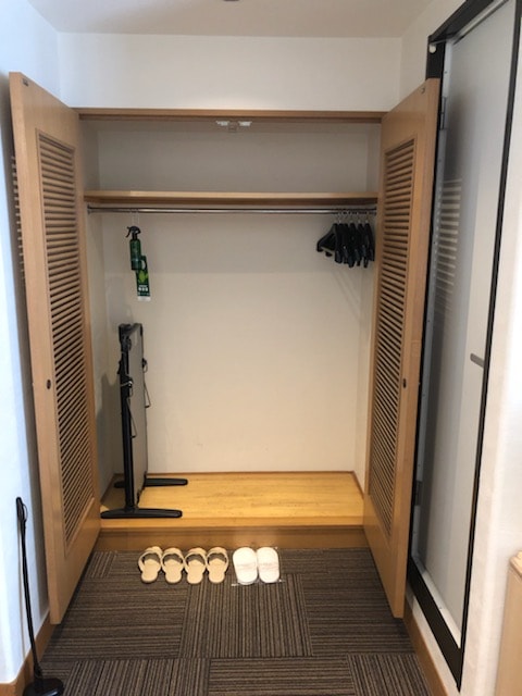 Twin room closet