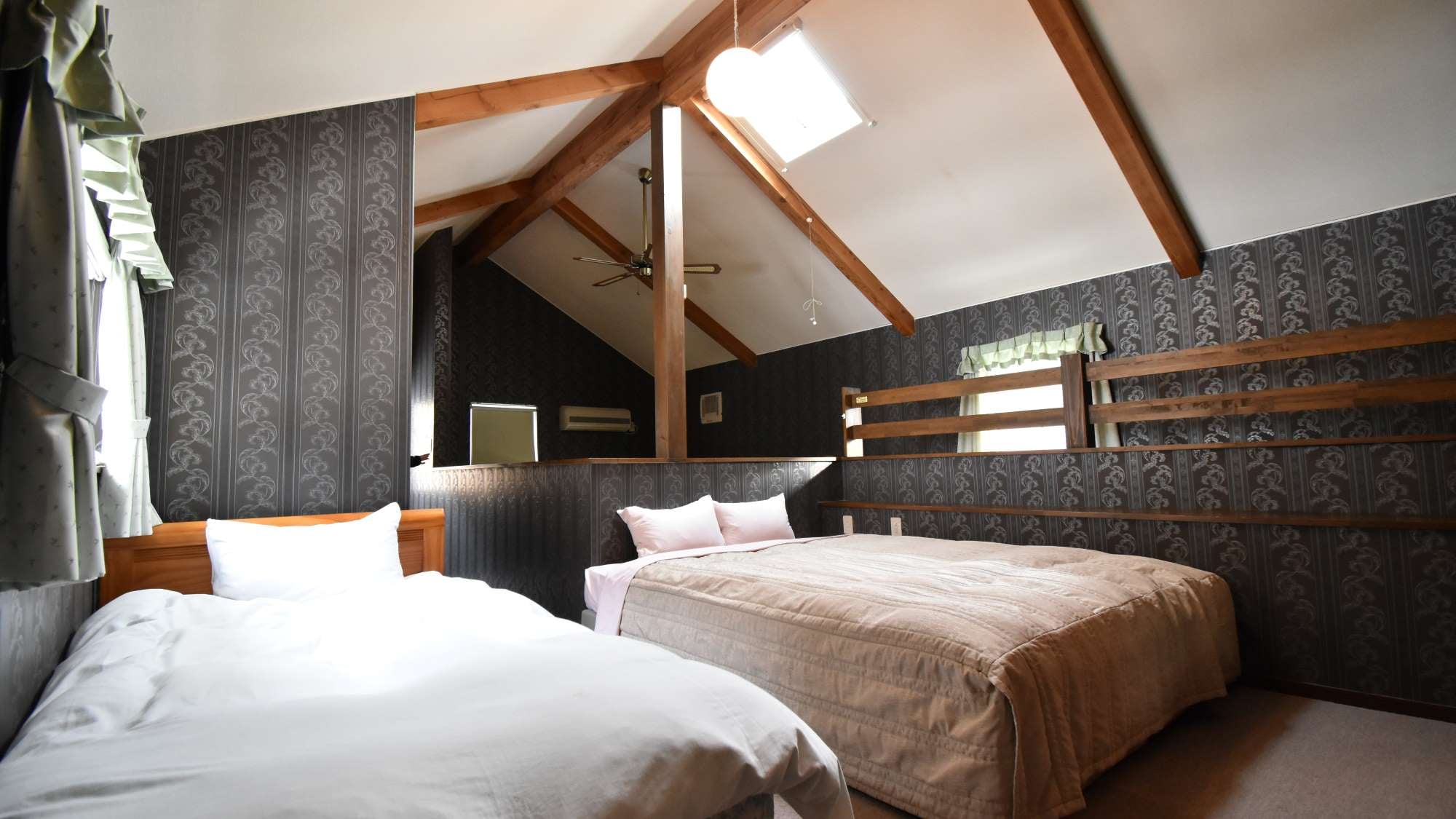 ・Family B: Bedroom has 1 double bed and 1 single bed